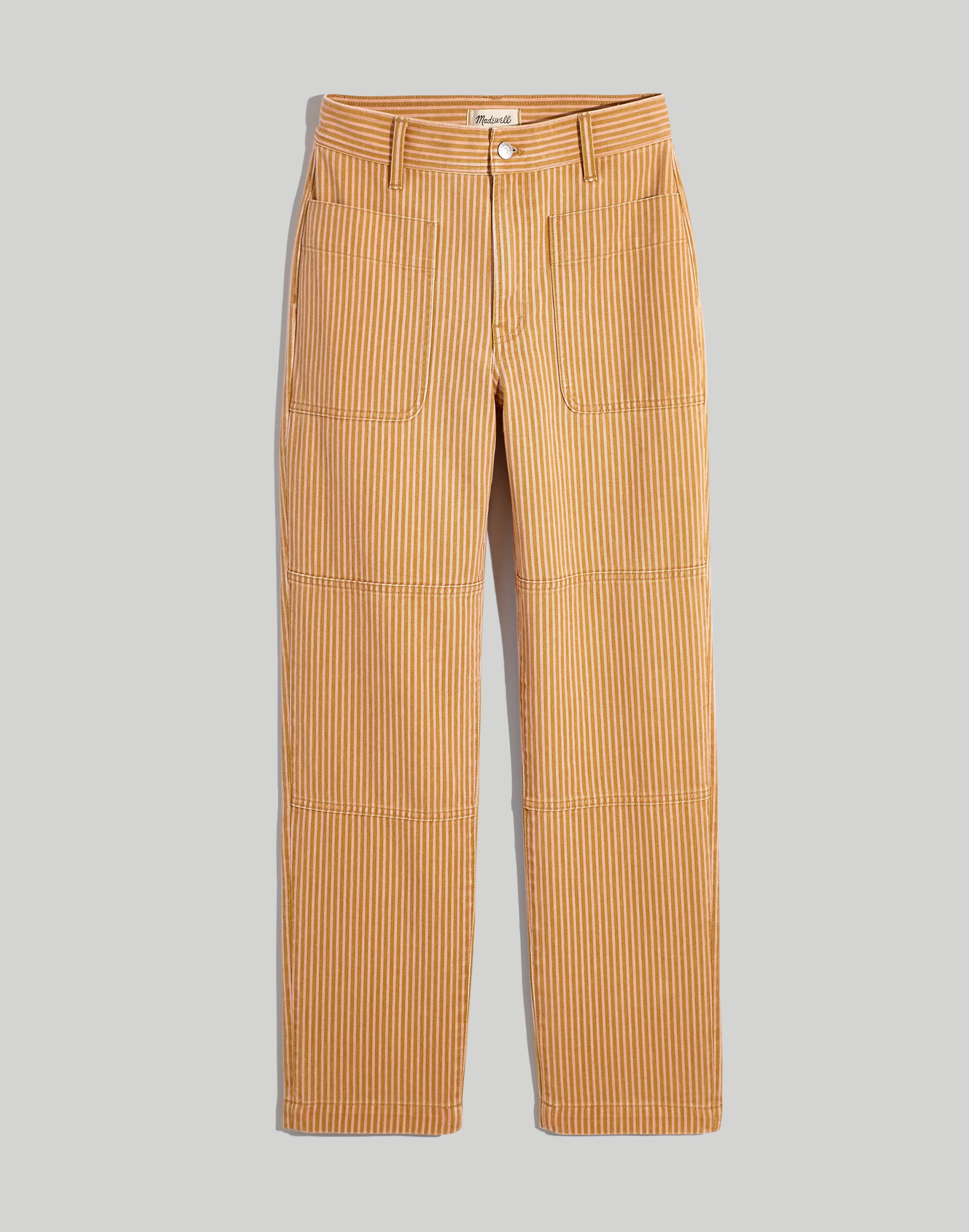 The Perfect Vintage Straight Jean in Stripe: Patch Pocket Edition