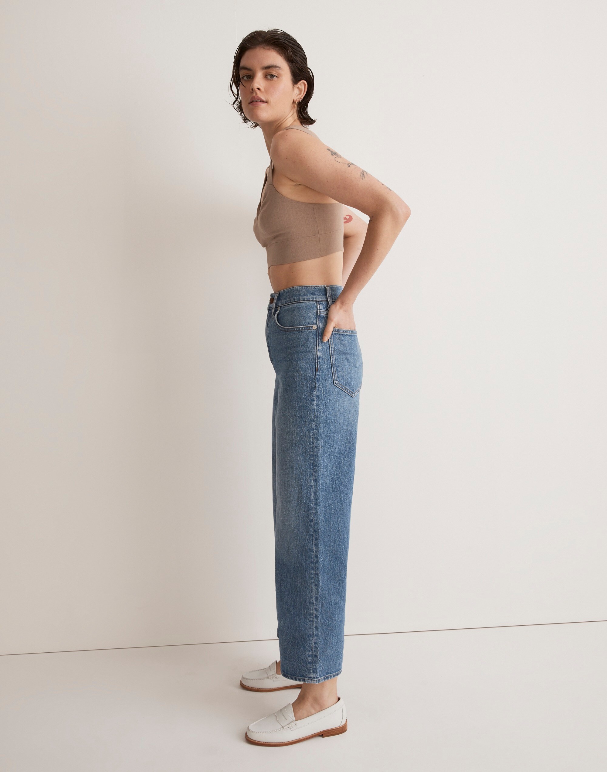 The Perfect Vintage Wide-Leg Crop Jean