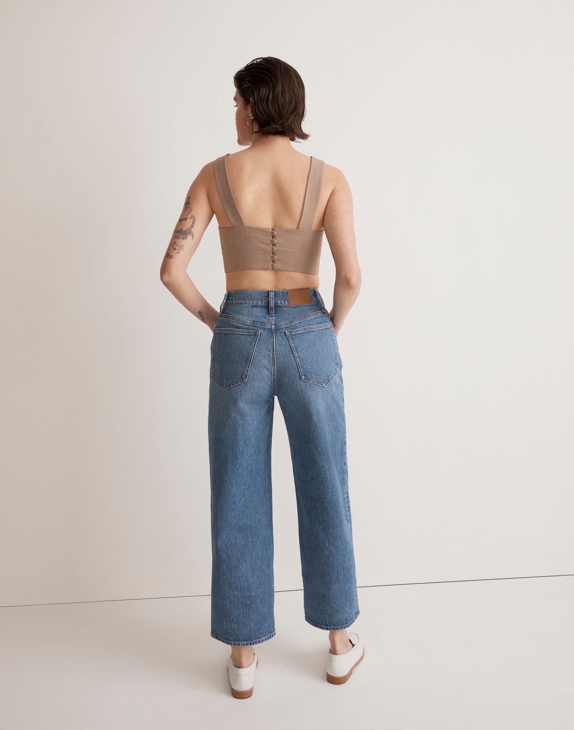 The Perfect Vintage Wide-Leg Crop Jean