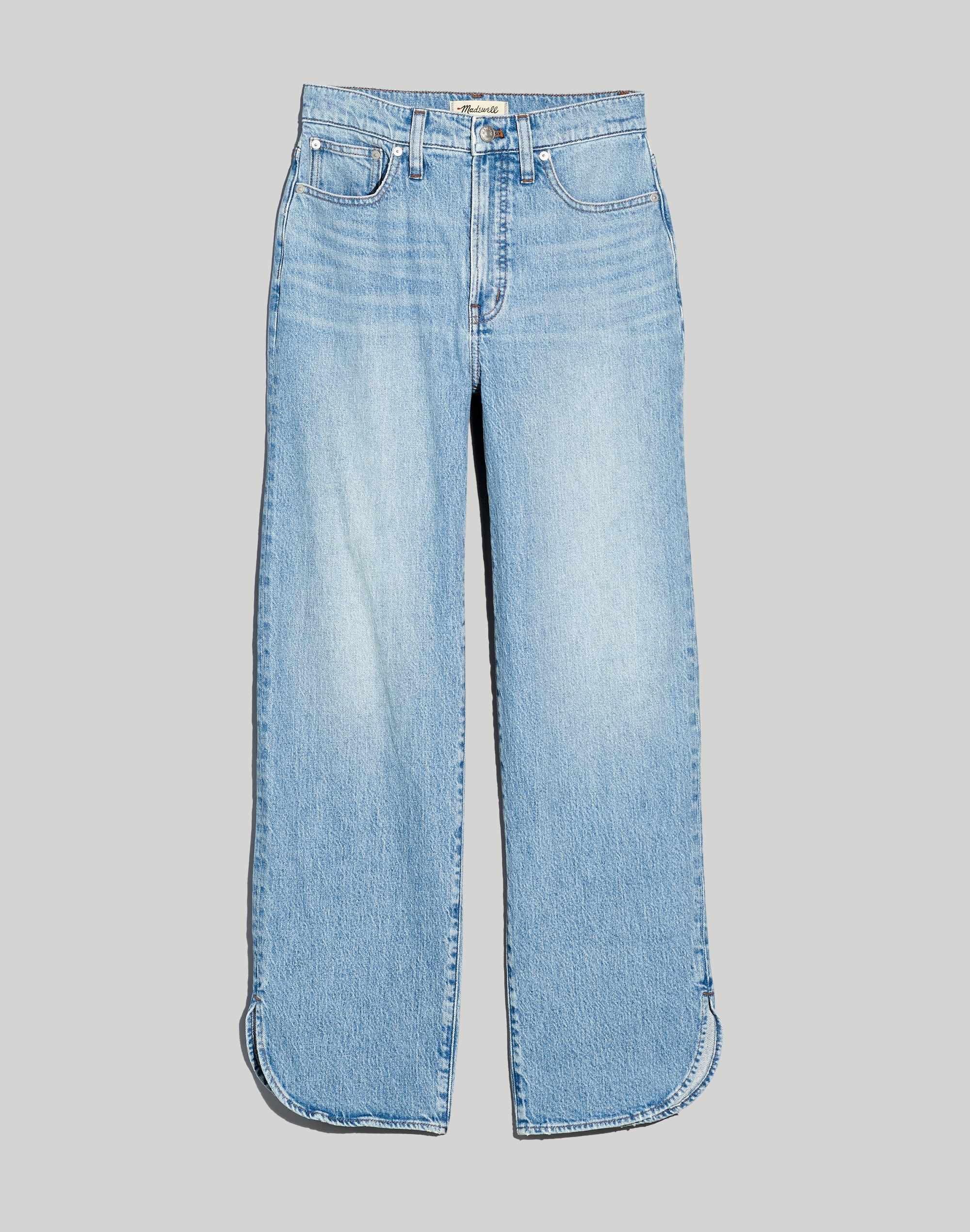 The Perfect Vintage Wide-Leg Jean in Reymond Wash: Dolphin Hem Edition
