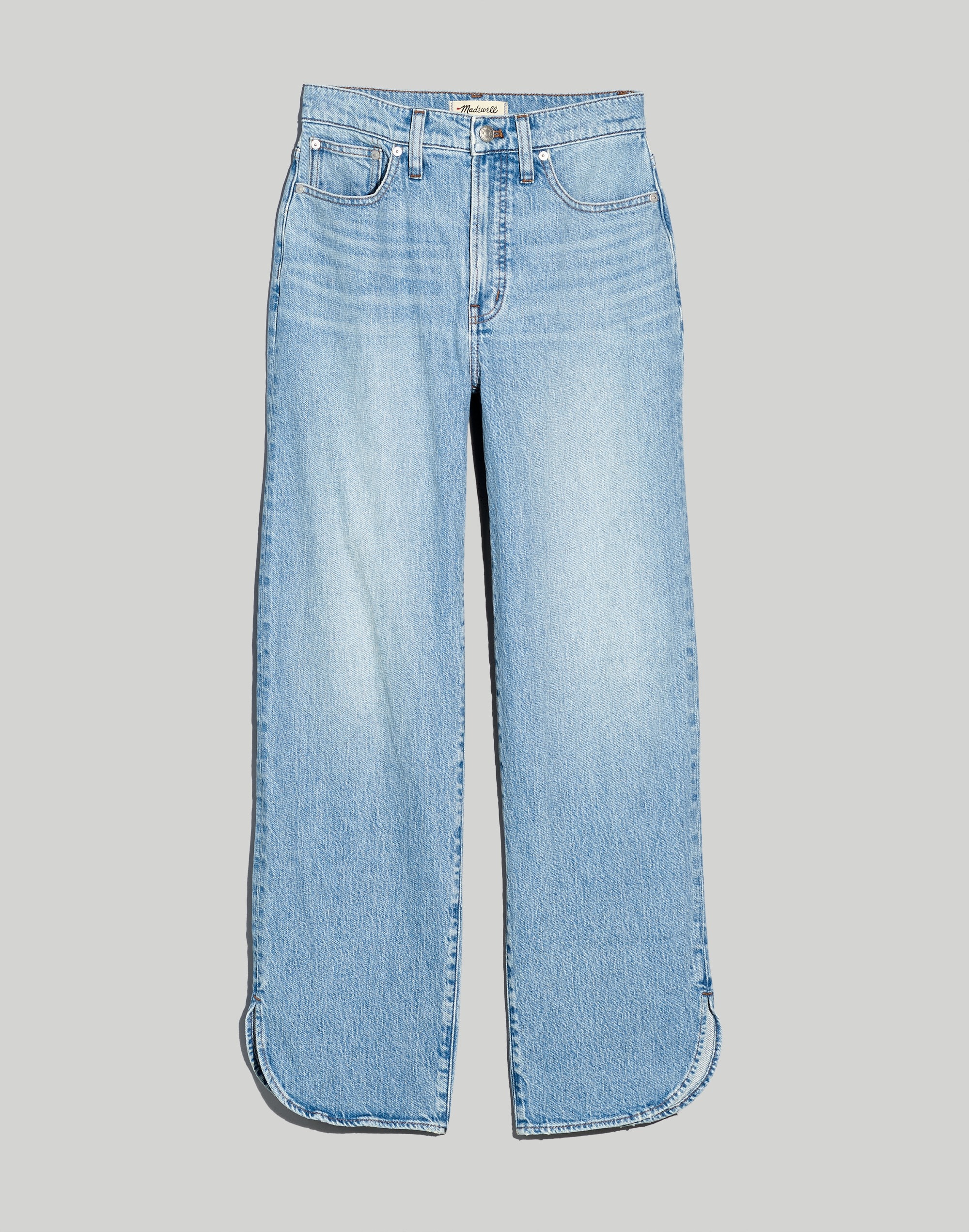The Perfect Vintage Wide-Leg Jean in Reymond Wash: Dolphin Hem