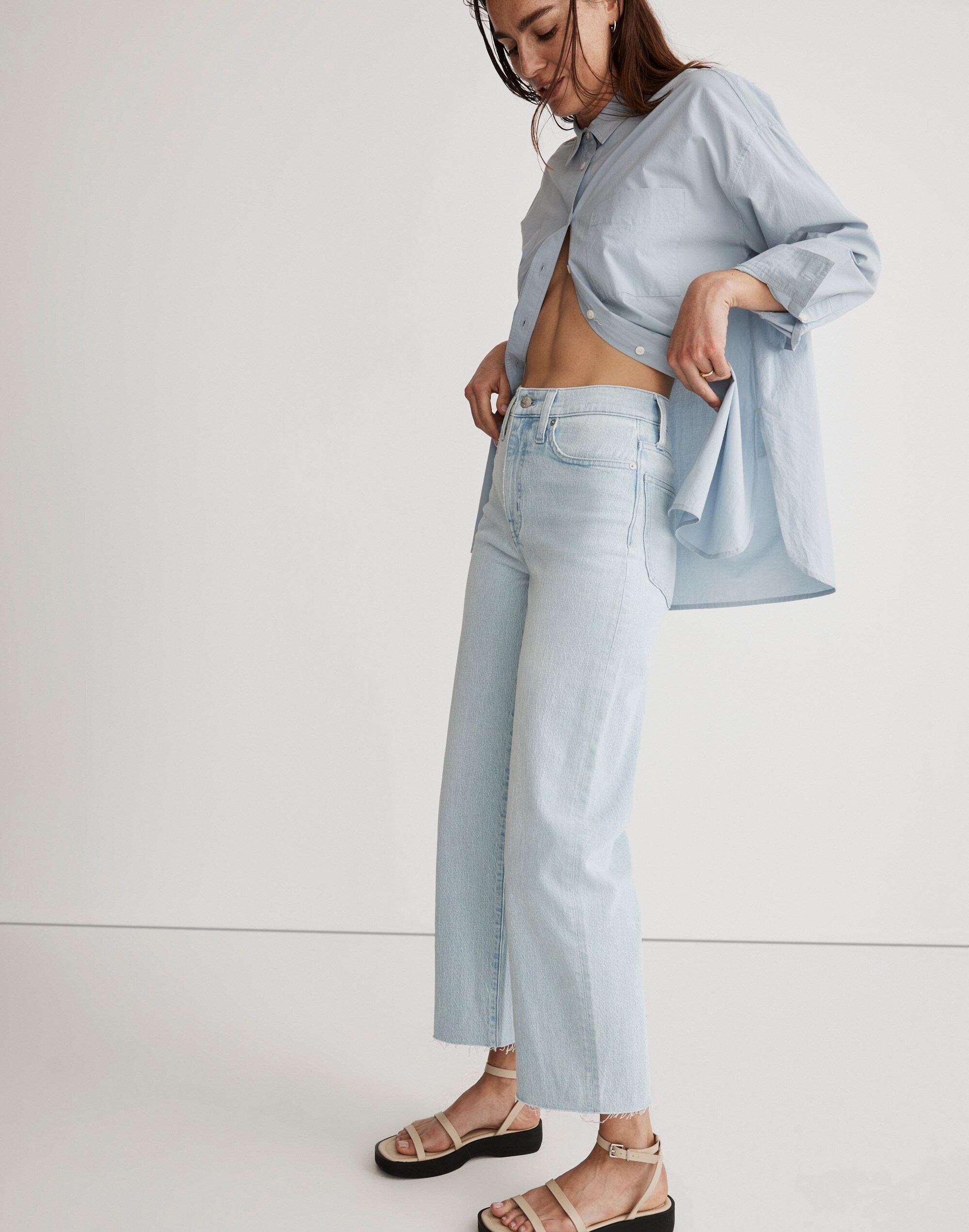 The Petite Perfect Vintage Wide-Leg Crop Jean