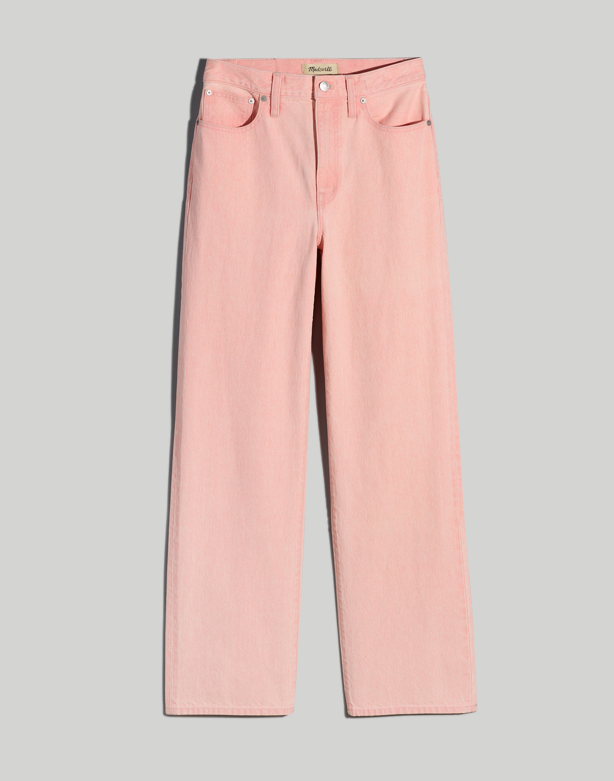 The Perfect Vintage Wide-Leg Jean in Light Pink Wash: Botanical-Dye Edition