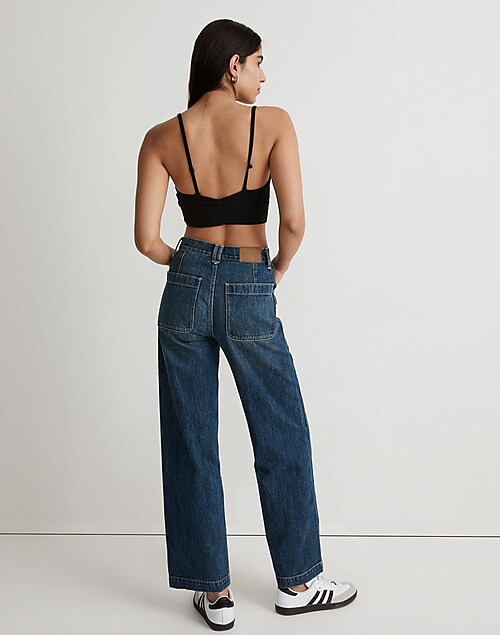The Perfect Vintage Wide-Leg Selvedge Jean in Graythorn Wash: Pocket Edition
