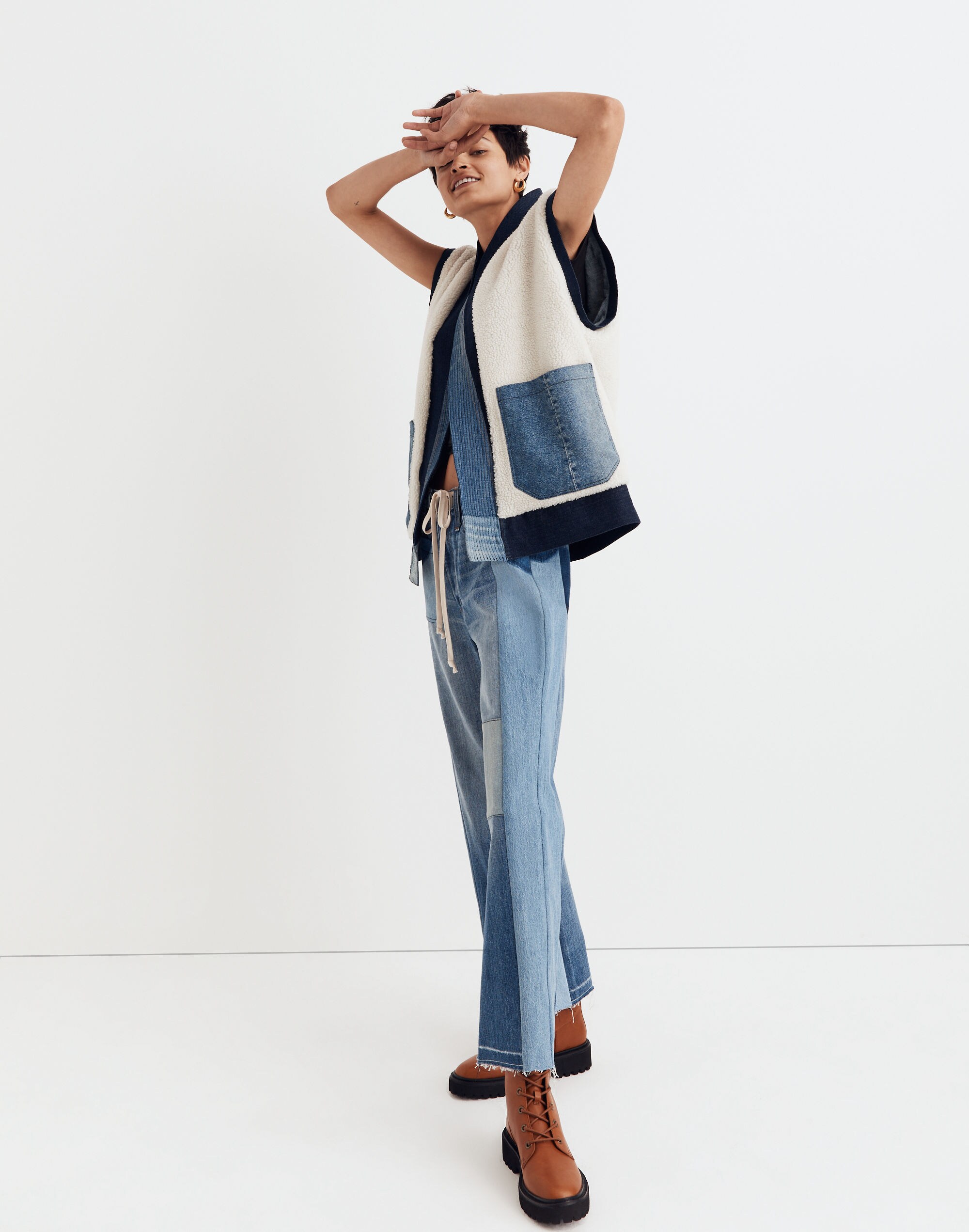 Upcycled Patchwork Vest