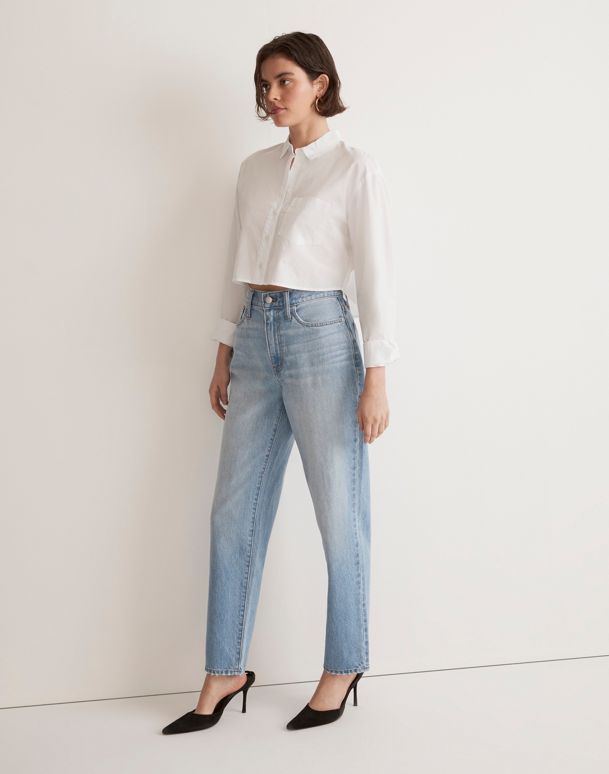 Baggy Tapered Jeans in Glennie Wash