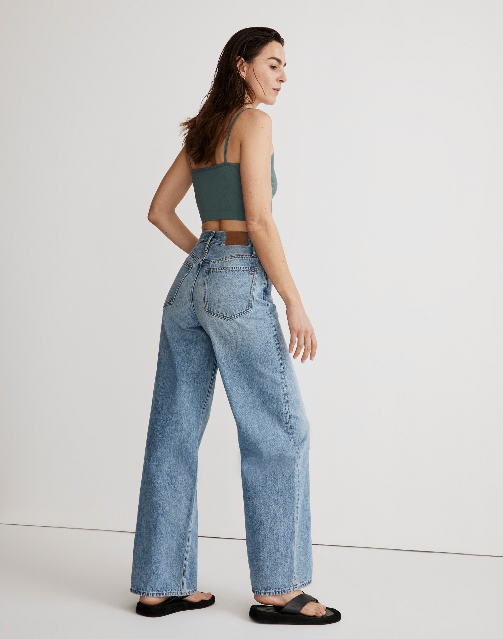 Superwide-Leg Jeans in Varian Wash