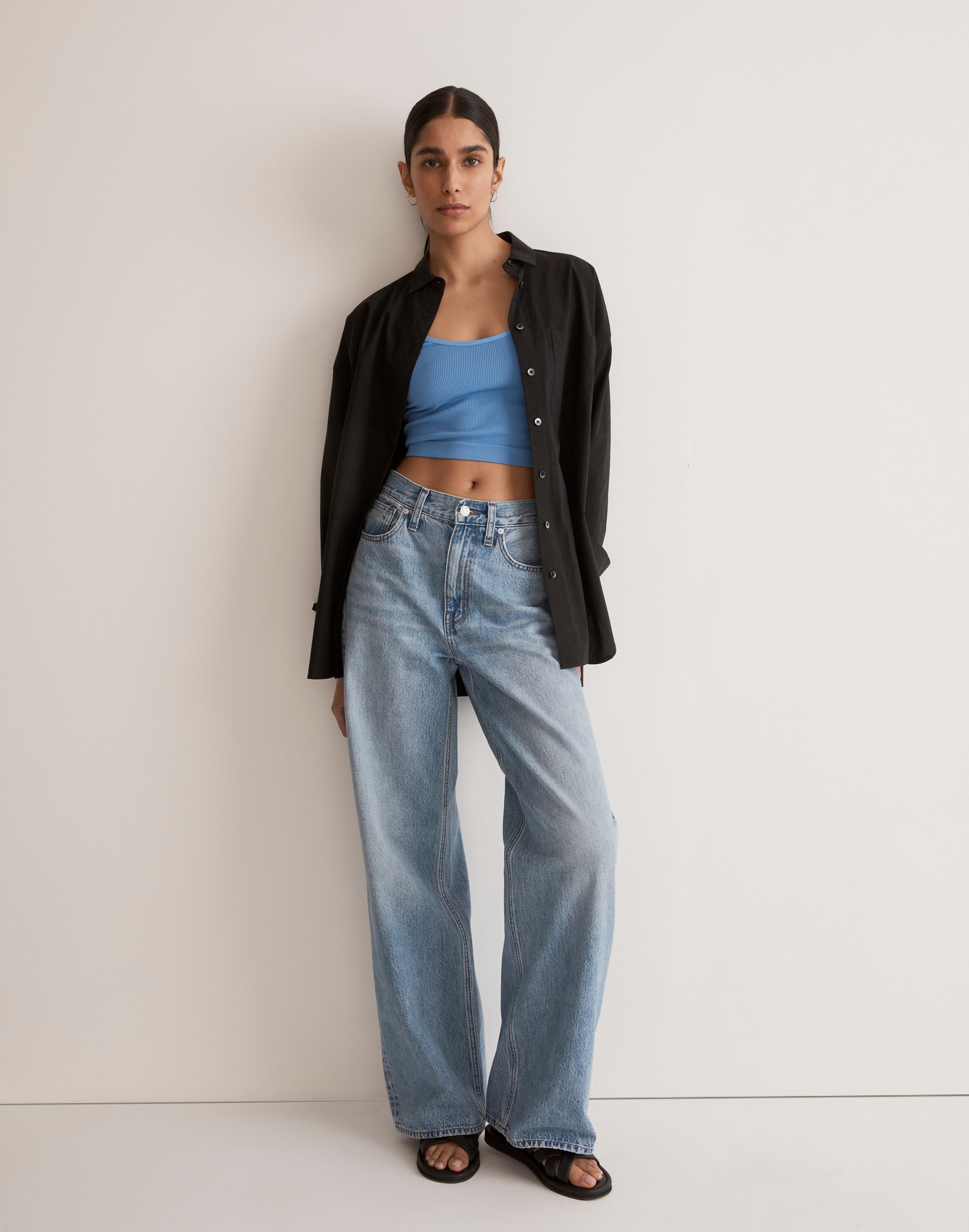 Superwide-Leg Jeans in Varian Wash