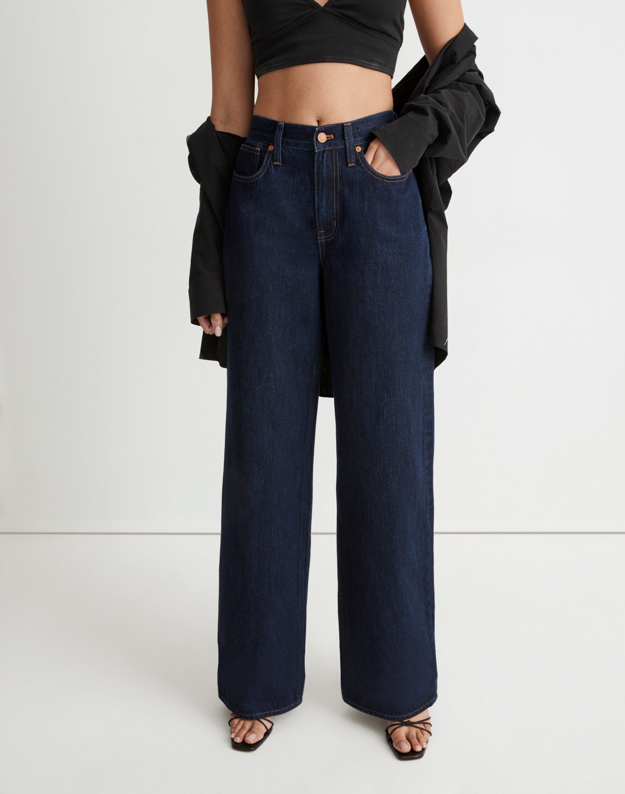 Superwide-Leg Jeans in Burleigh Wash