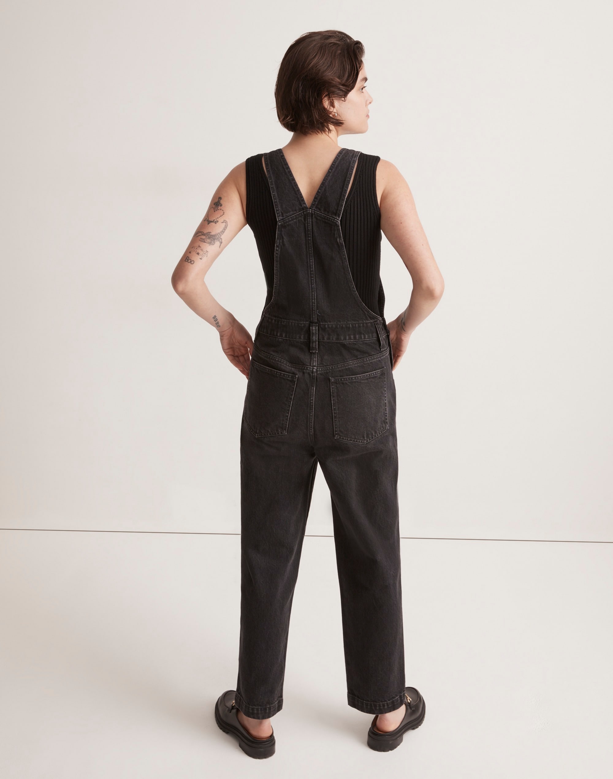 Straight-Leg Overalls in Lunar Wash