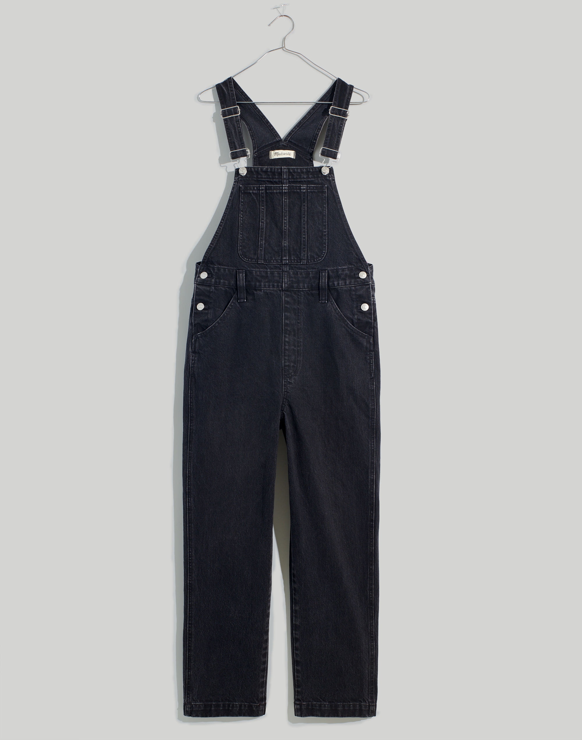 Straight-Leg Overalls in Lunar Wash
