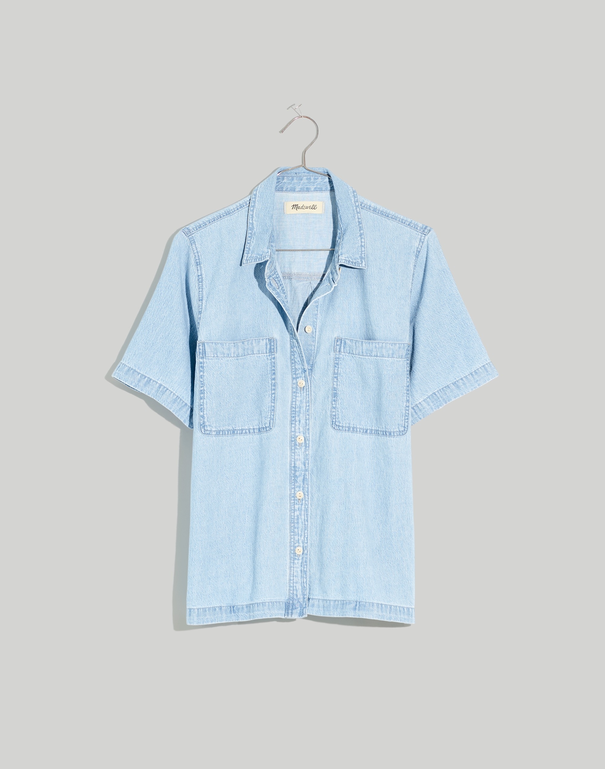 Denim Camp Shirt in Smithley Wash Madewell
