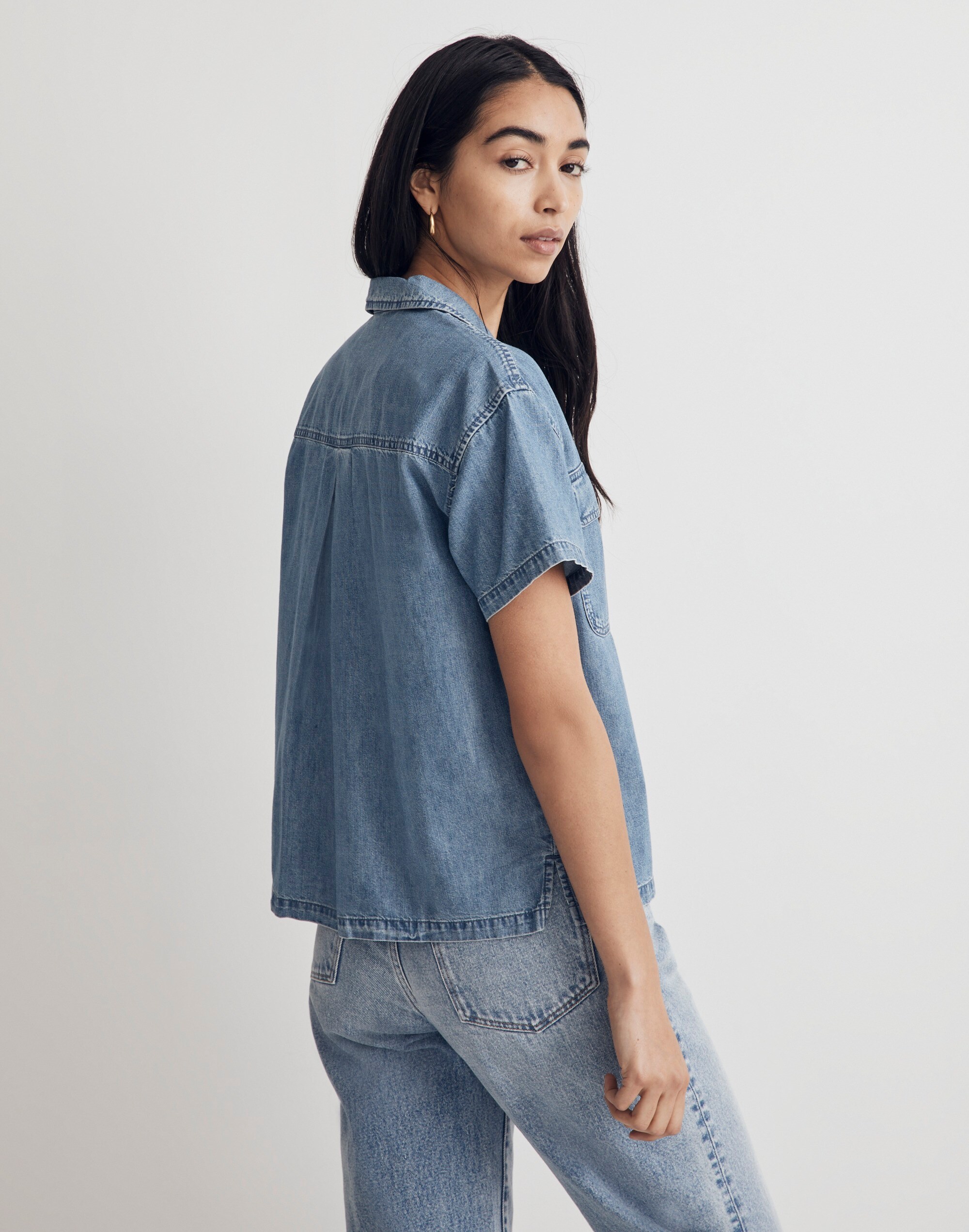 Denim Camp Shirt in Holcrest Wash