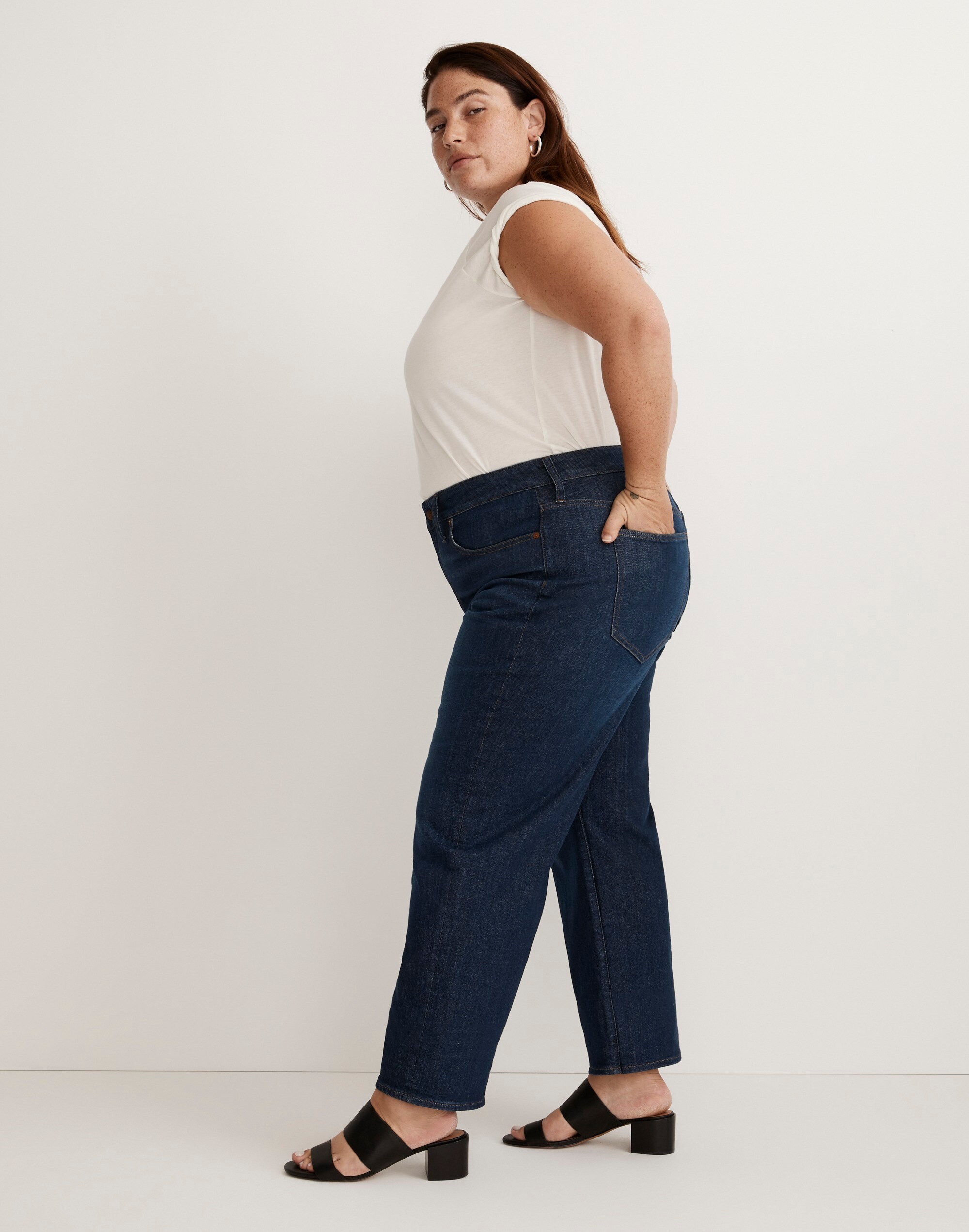 The Plus Perfect Vintage Wide-Leg Jean in Chartwood Wash