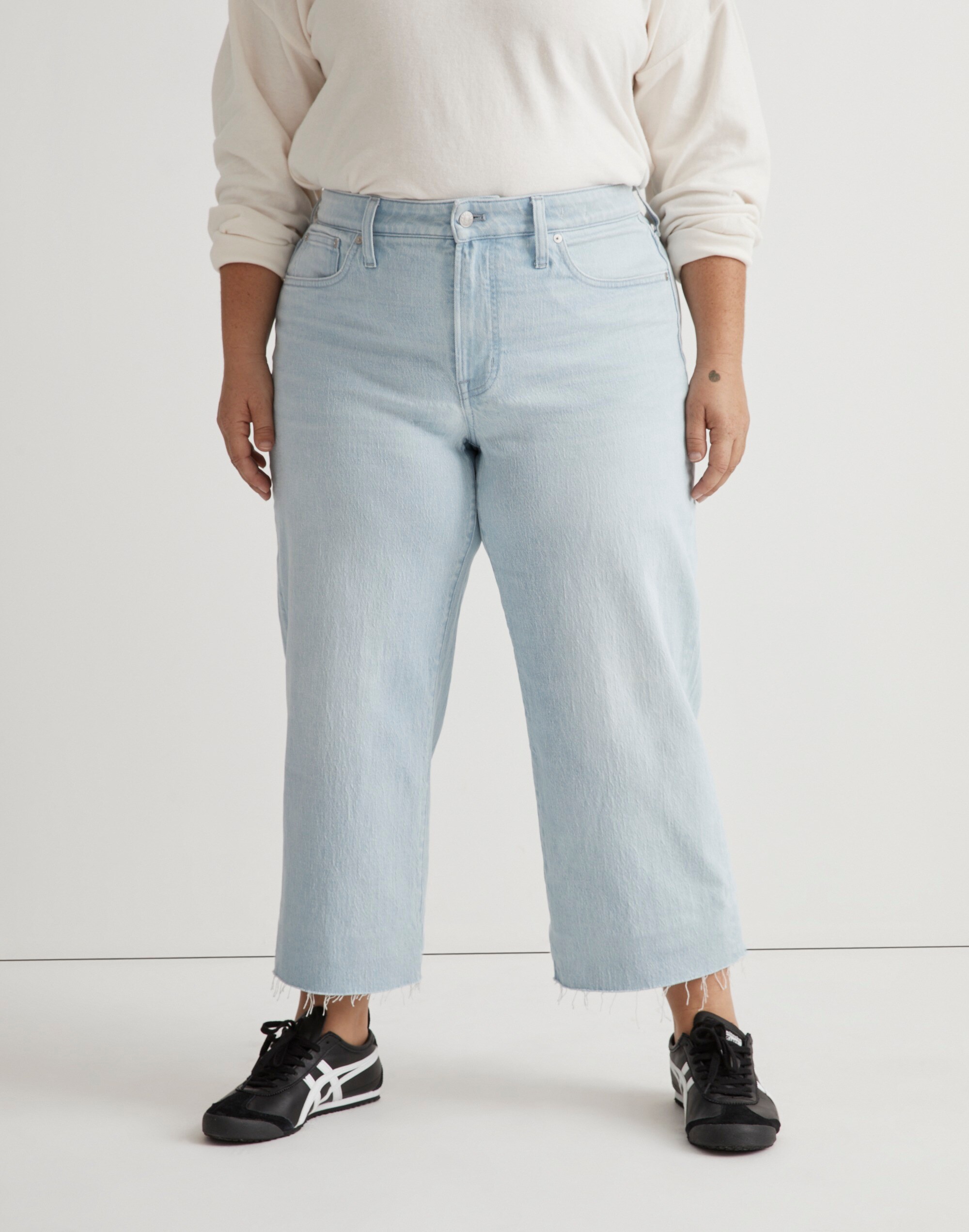 The Plus Perfect Vintage Wide-Leg Crop Jean