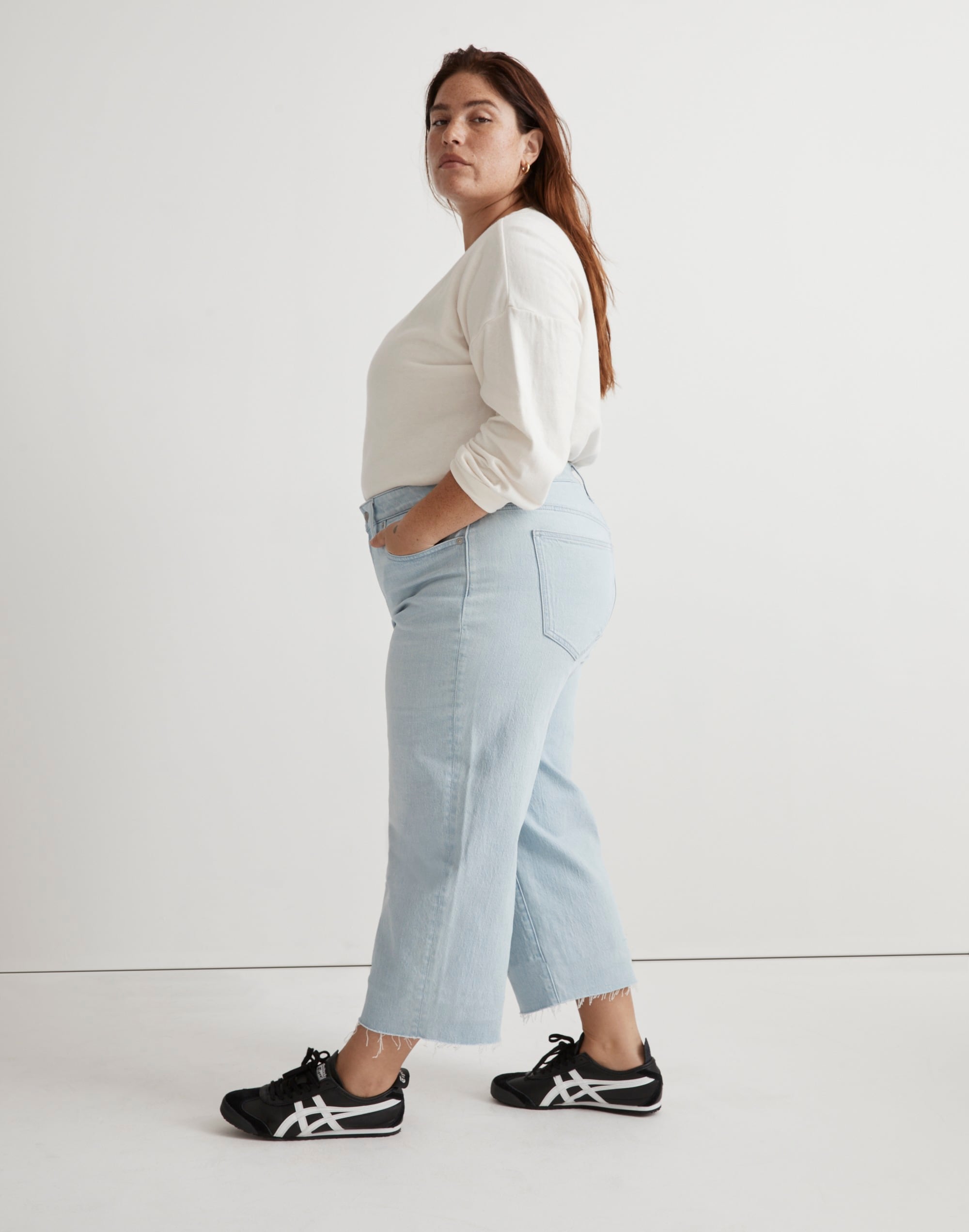 The Plus Perfect Vintage Wide-Leg Crop Jean