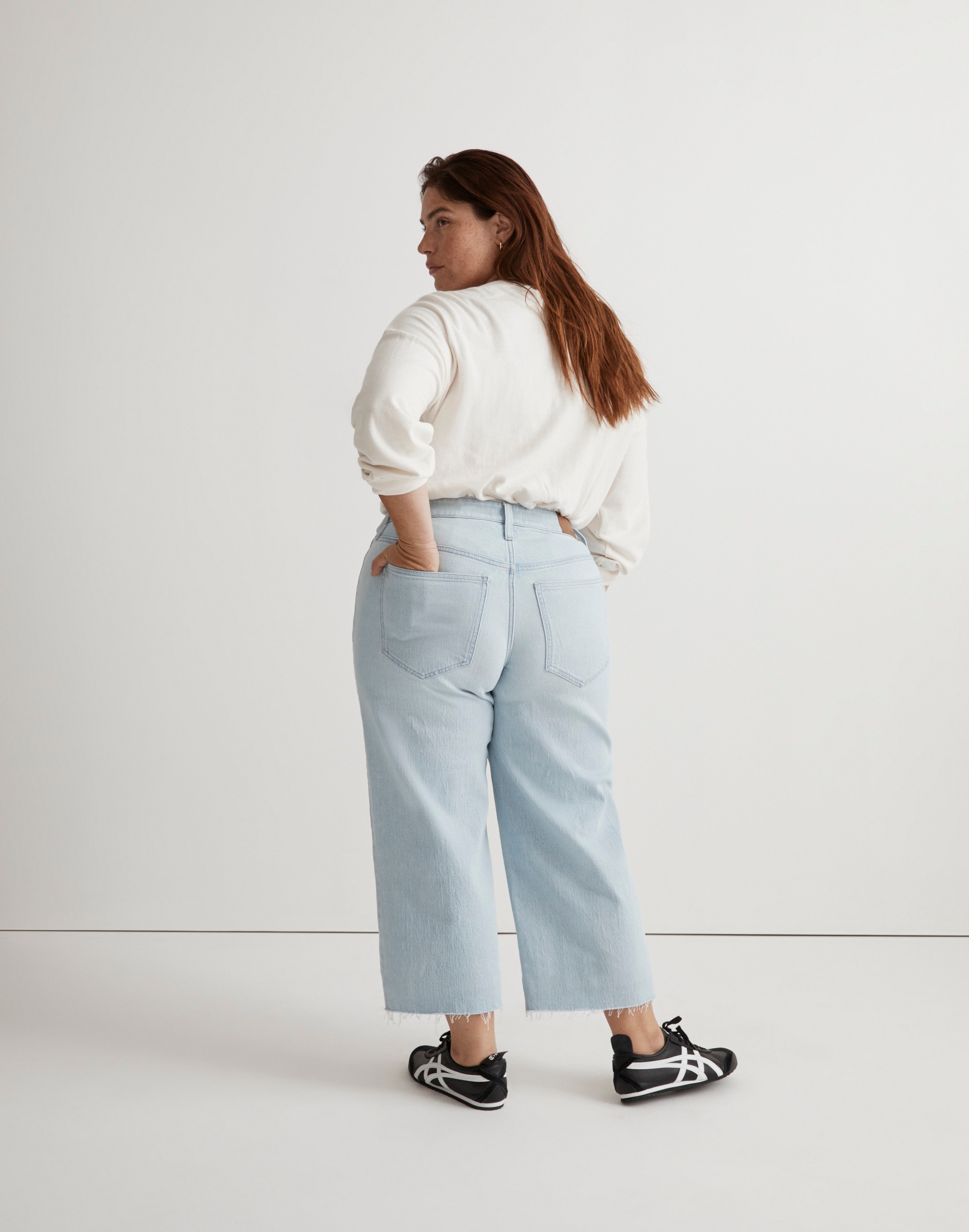 The Plus Perfect Vintage Wide-Leg Crop Jean