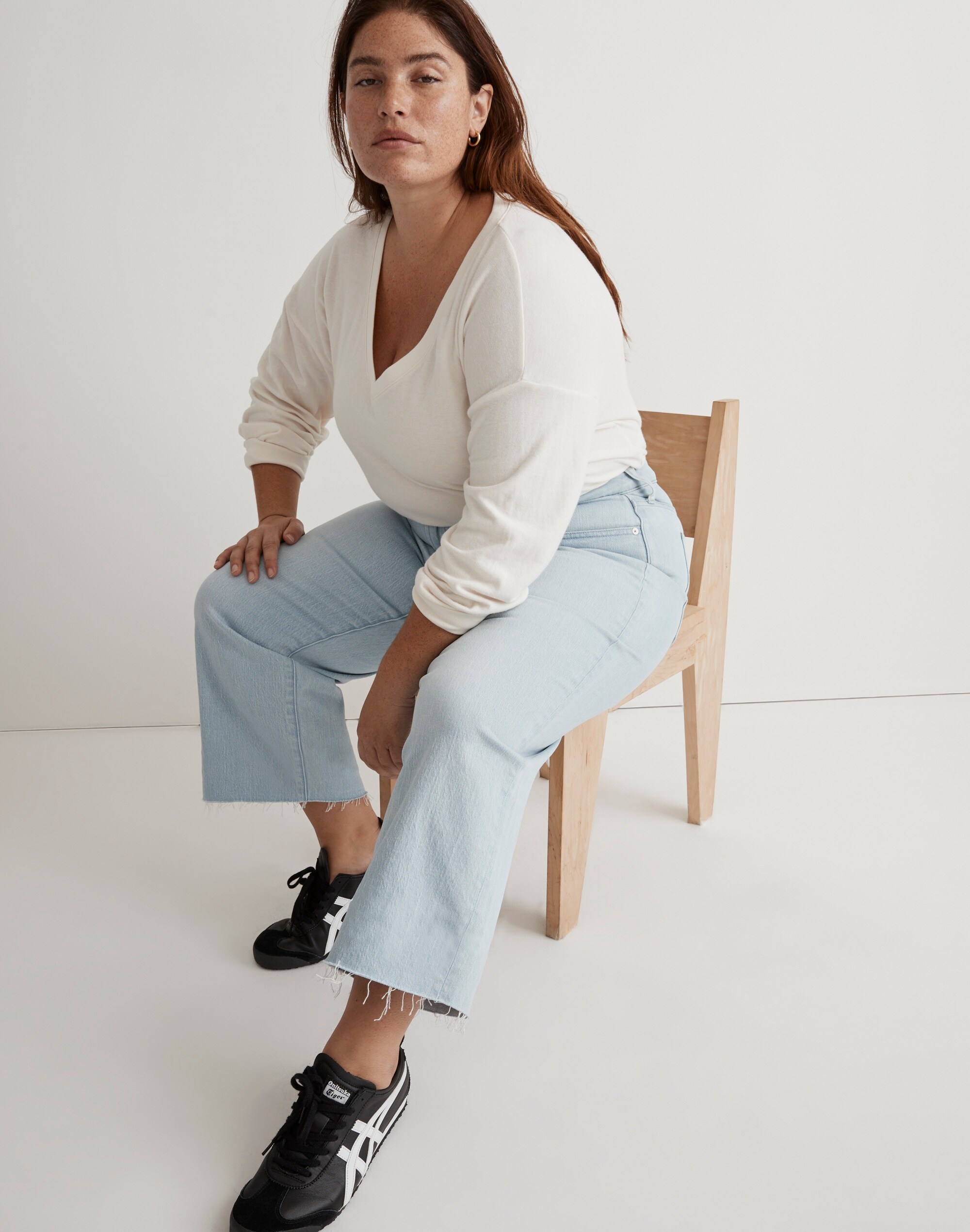 The Plus Perfect Vintage Wide-Leg Crop Jean