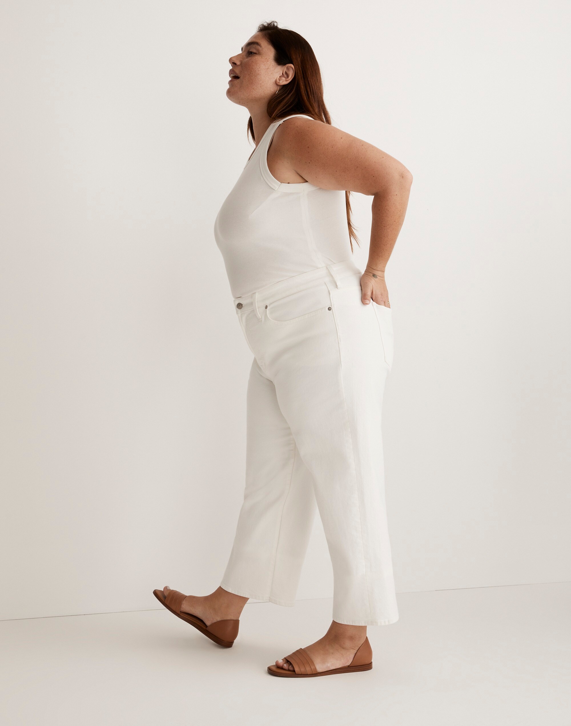 The Plus Perfect Vintage Wide-Leg Crop Jean