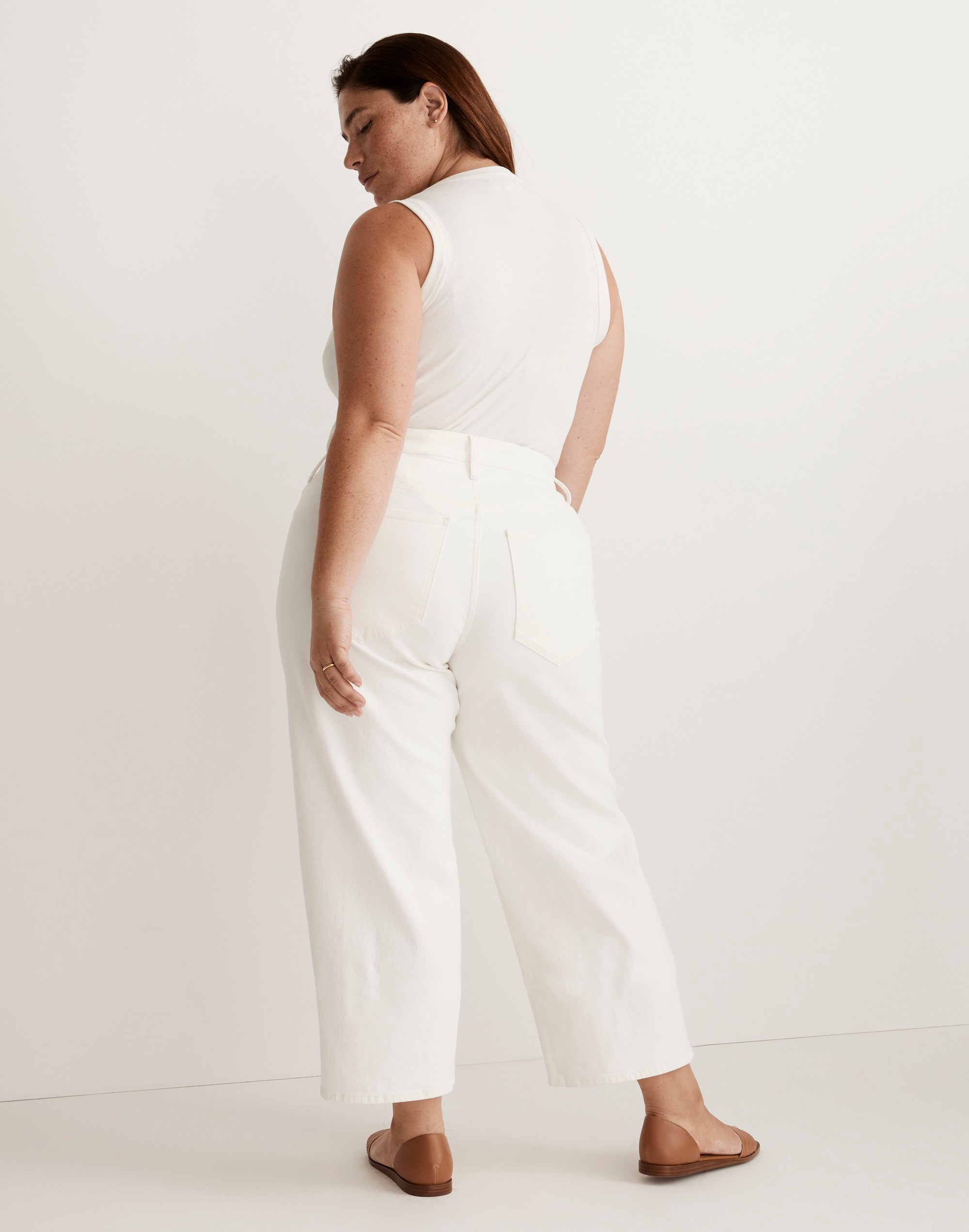 The Plus Perfect Vintage Wide-Leg Crop Jean