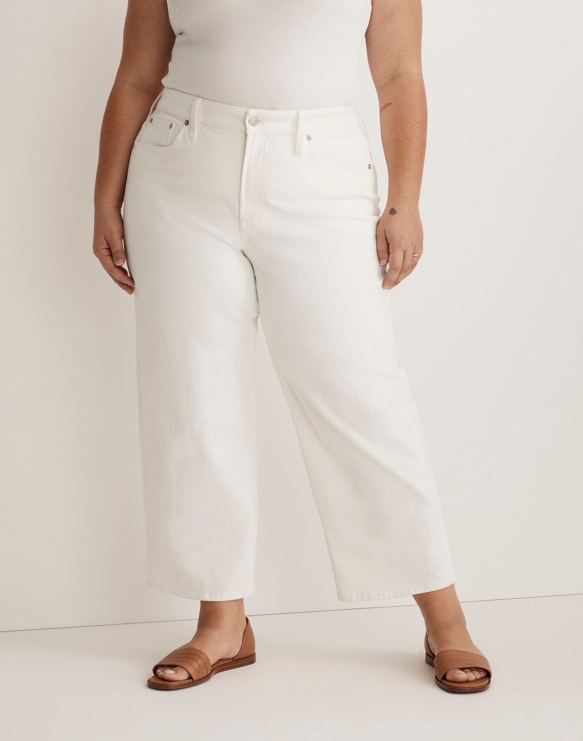 The Plus Perfect Vintage Wide-Leg Crop Jean