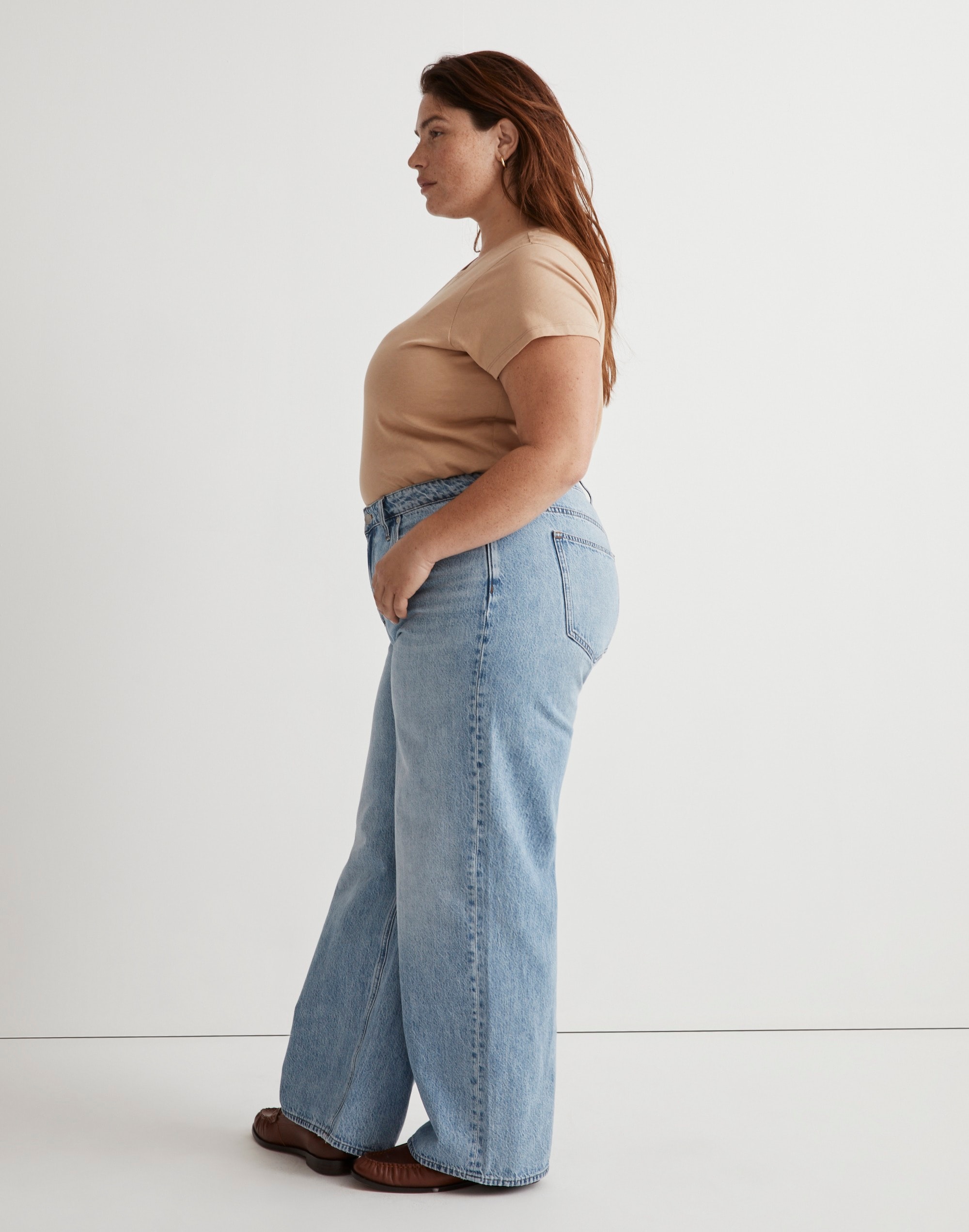 Plus Superwide-Leg Jeans in Varian Wash