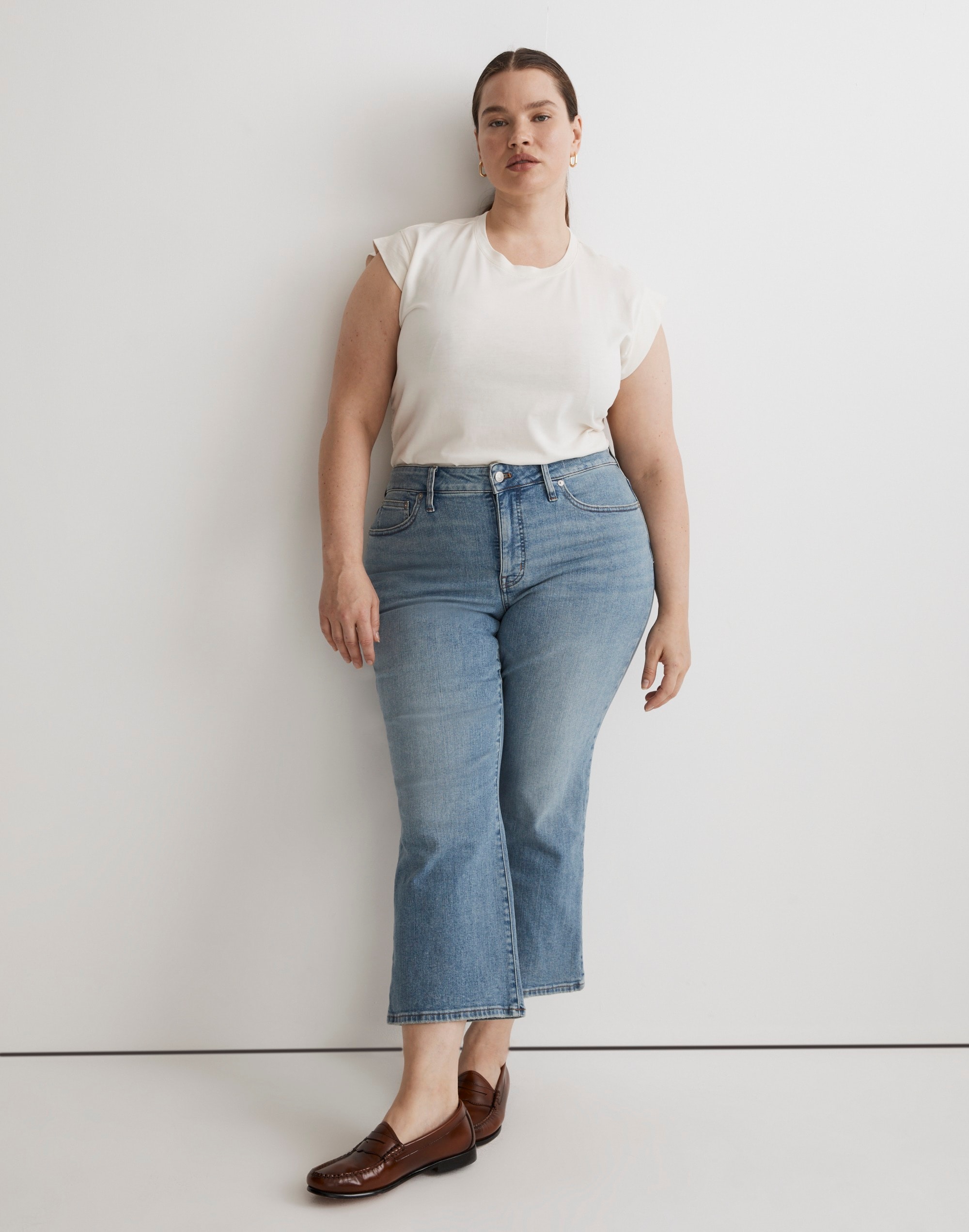 Plus Kick Out Crop Jeans