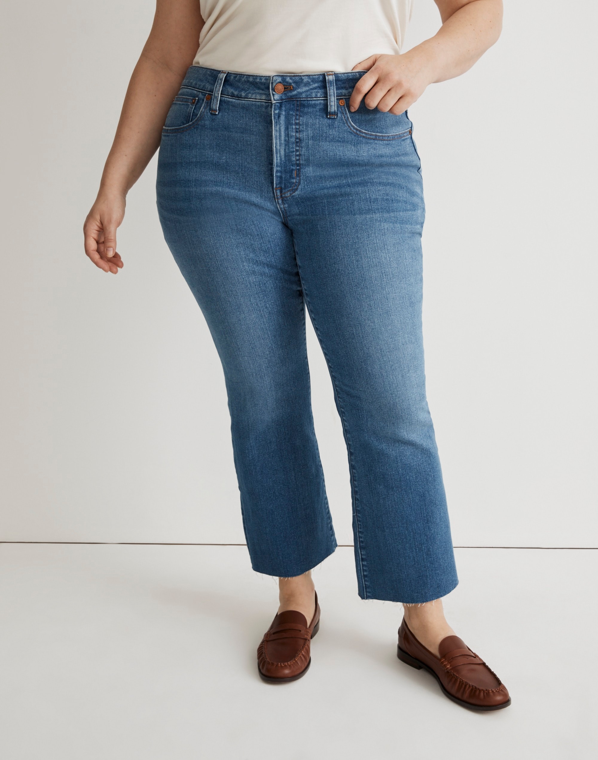 Plus Kick Out Crop Jeans