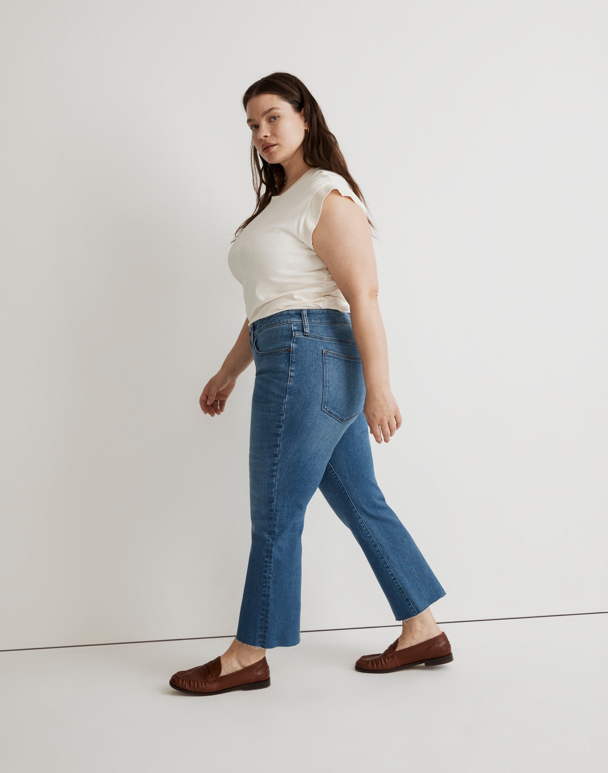 Plus Kick Out Crop Jeans