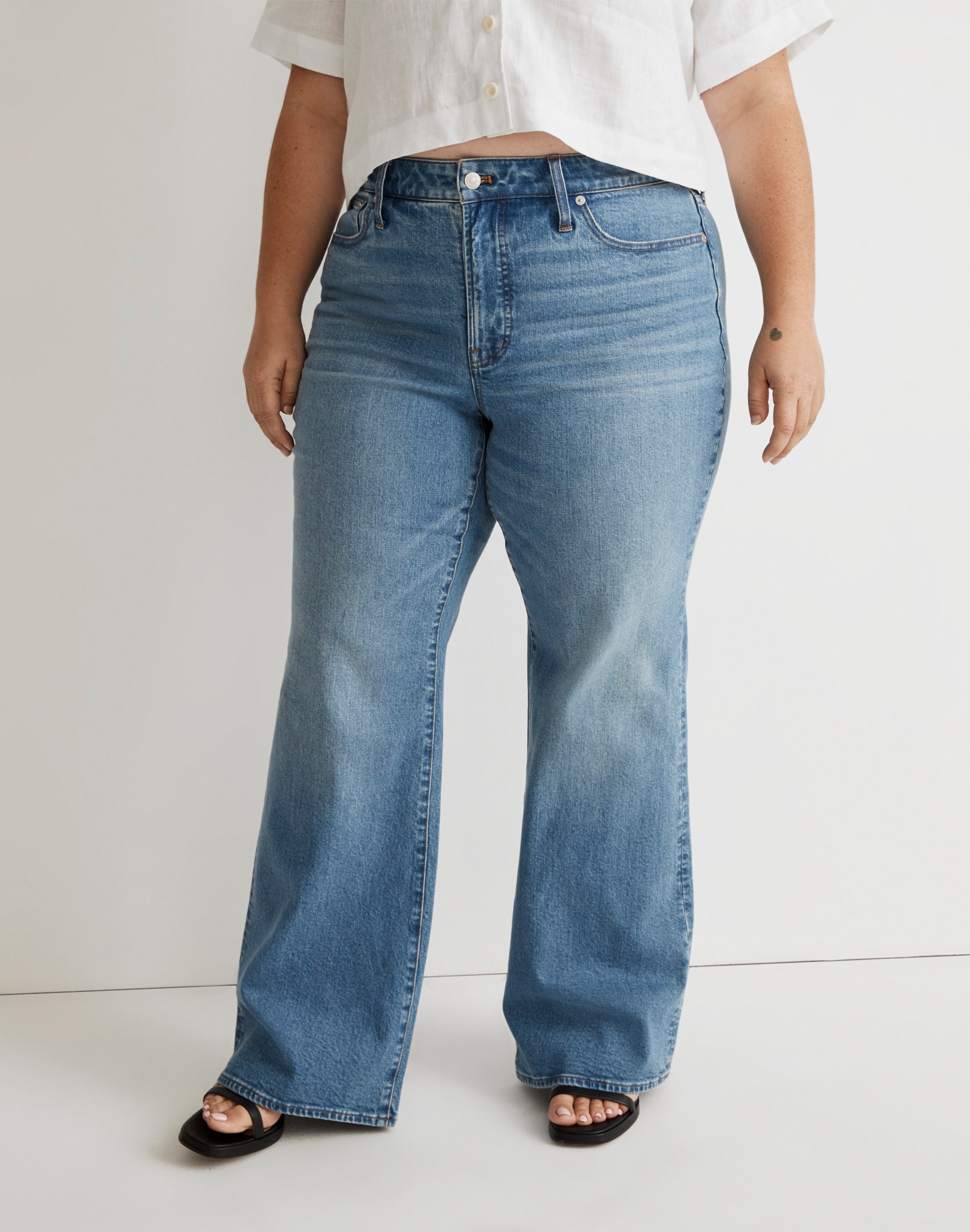 The Plus Perfect Vintage Flare Jean in Tarlow Wash