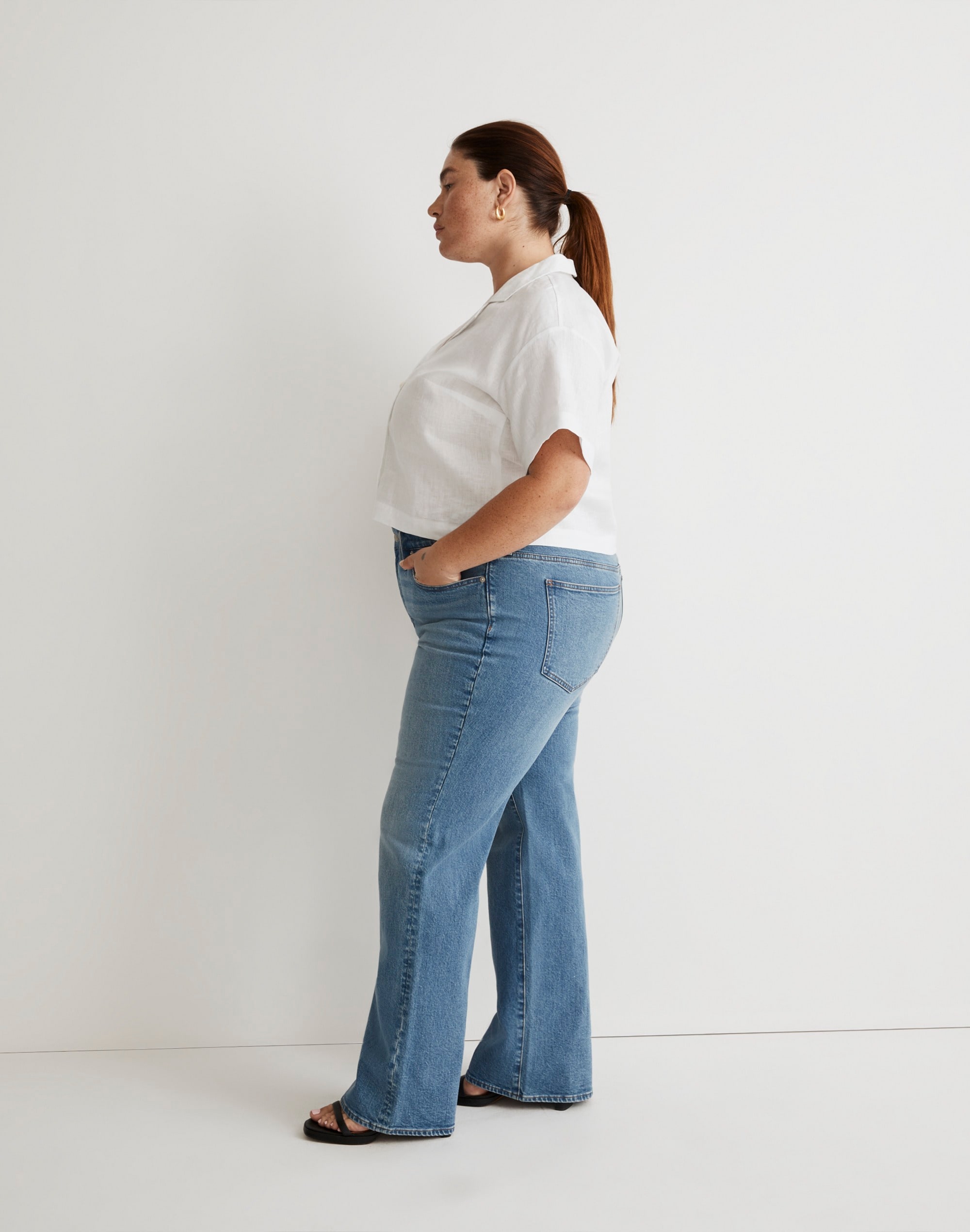 The Plus Perfect Vintage Flare Jean in Tarlow Wash