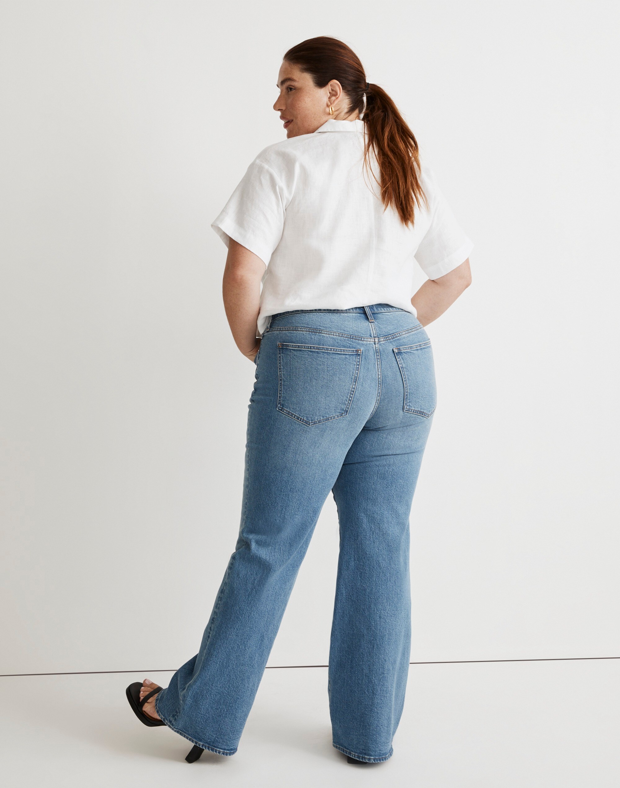 The Plus Perfect Vintage Flare Jean in Tarlow Wash