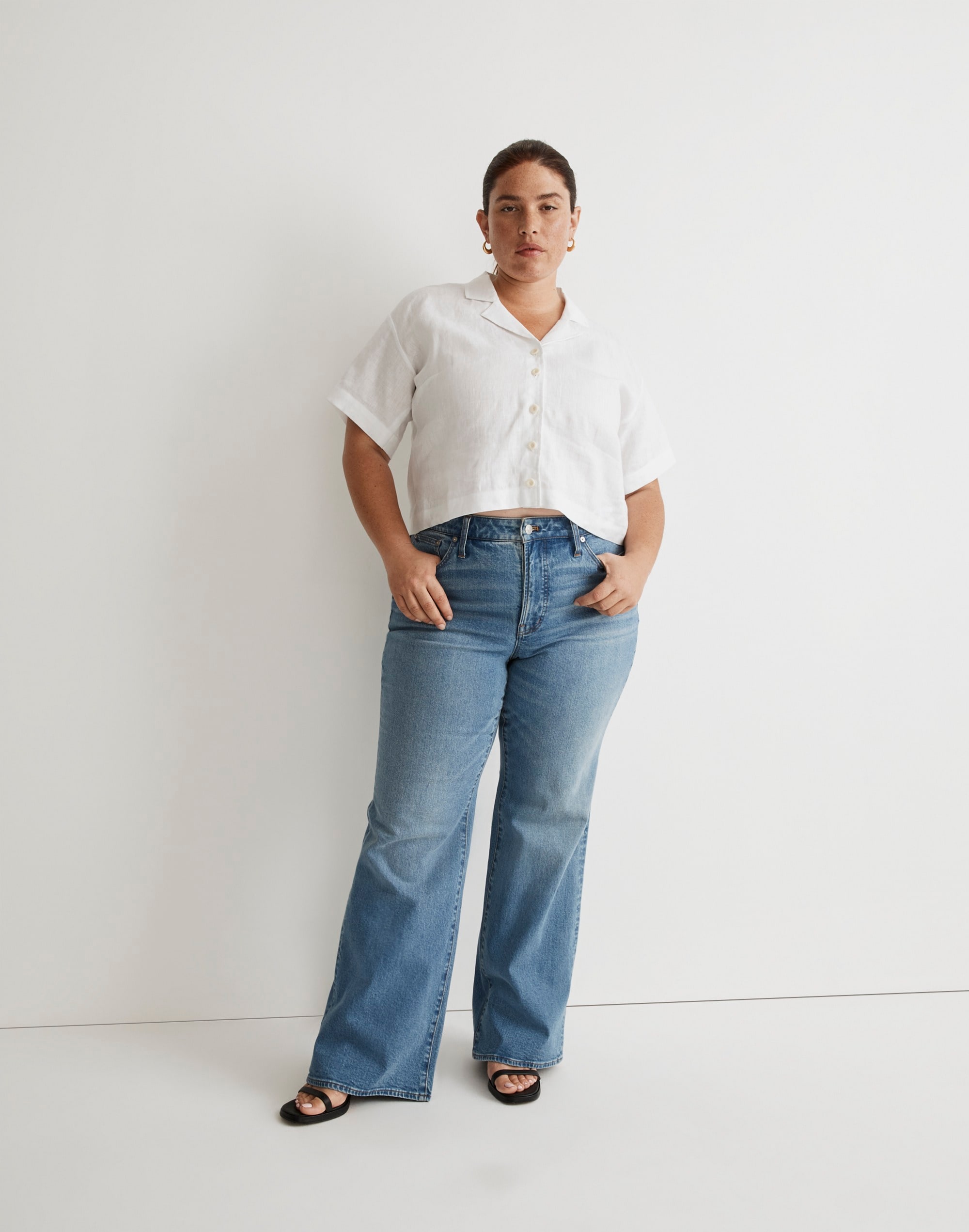 The Plus Perfect Vintage Flare Jean in Tarlow Wash
