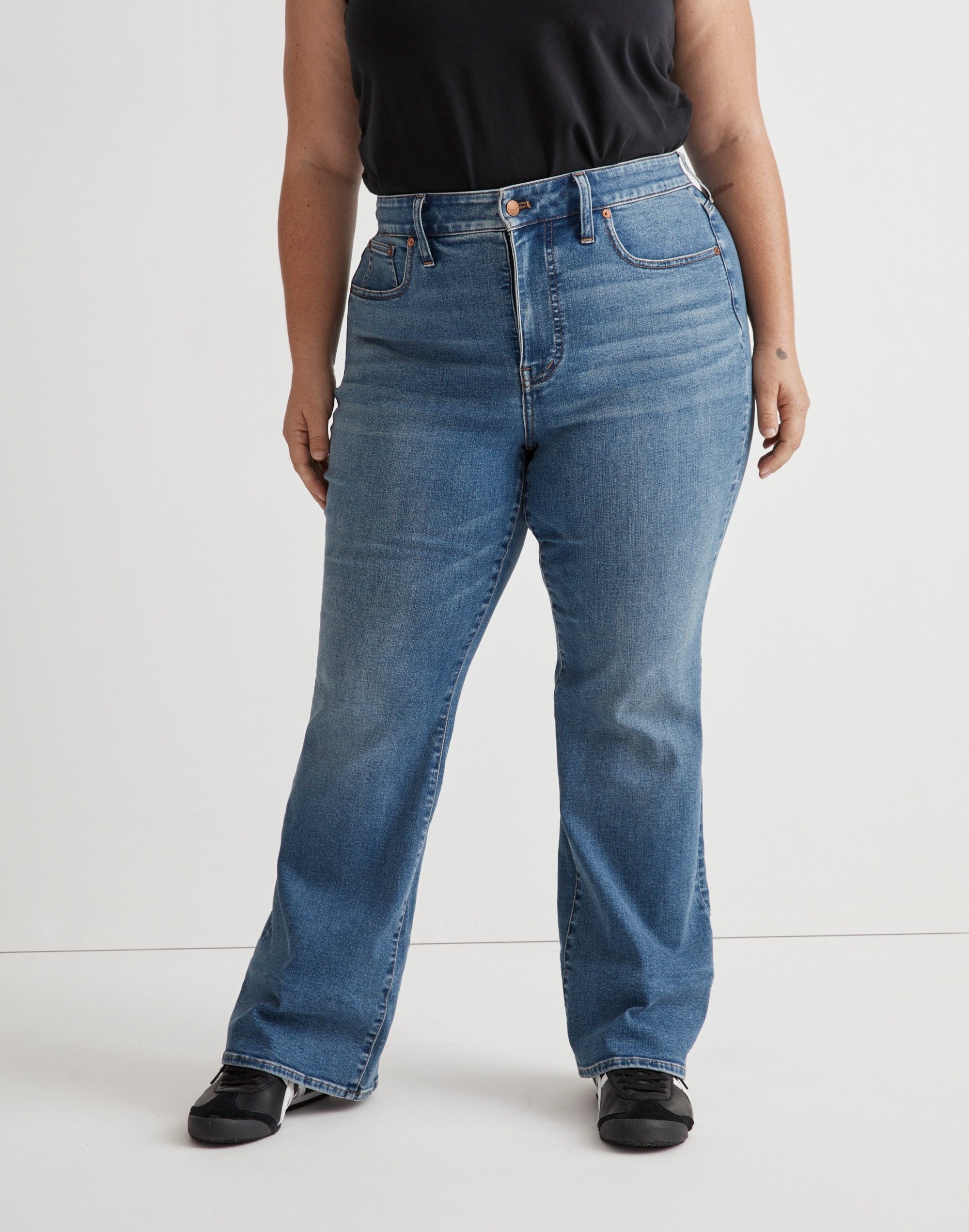 Plus Skinny Flare Jeans in Elevere Wash