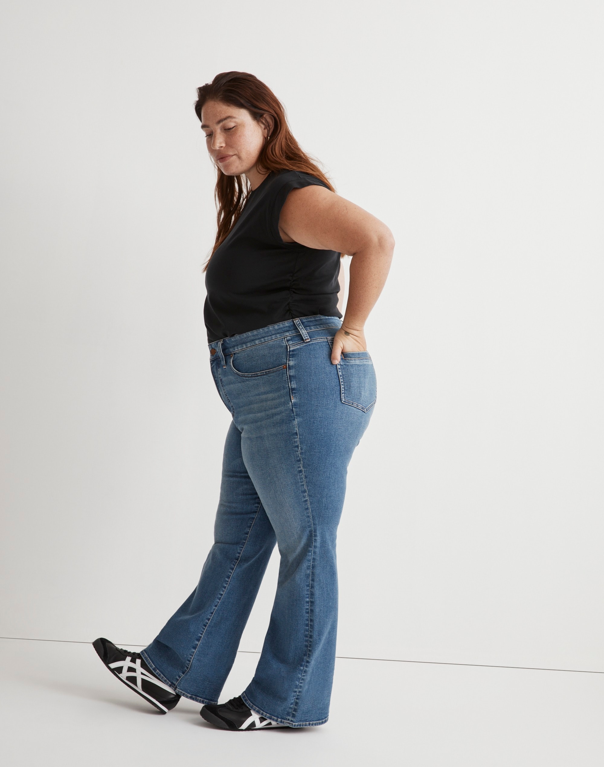 Plus Skinny Flare Jeans in Elevere Wash
