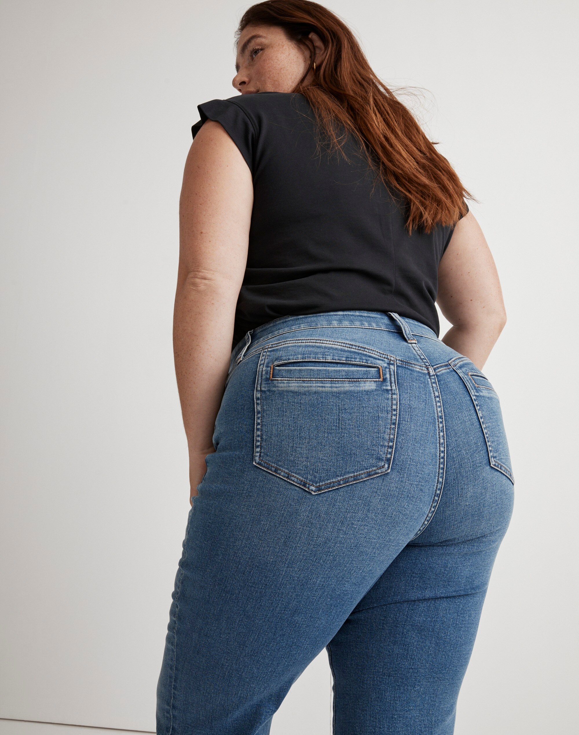 Plus Skinny Flare Jeans in Elevere Wash