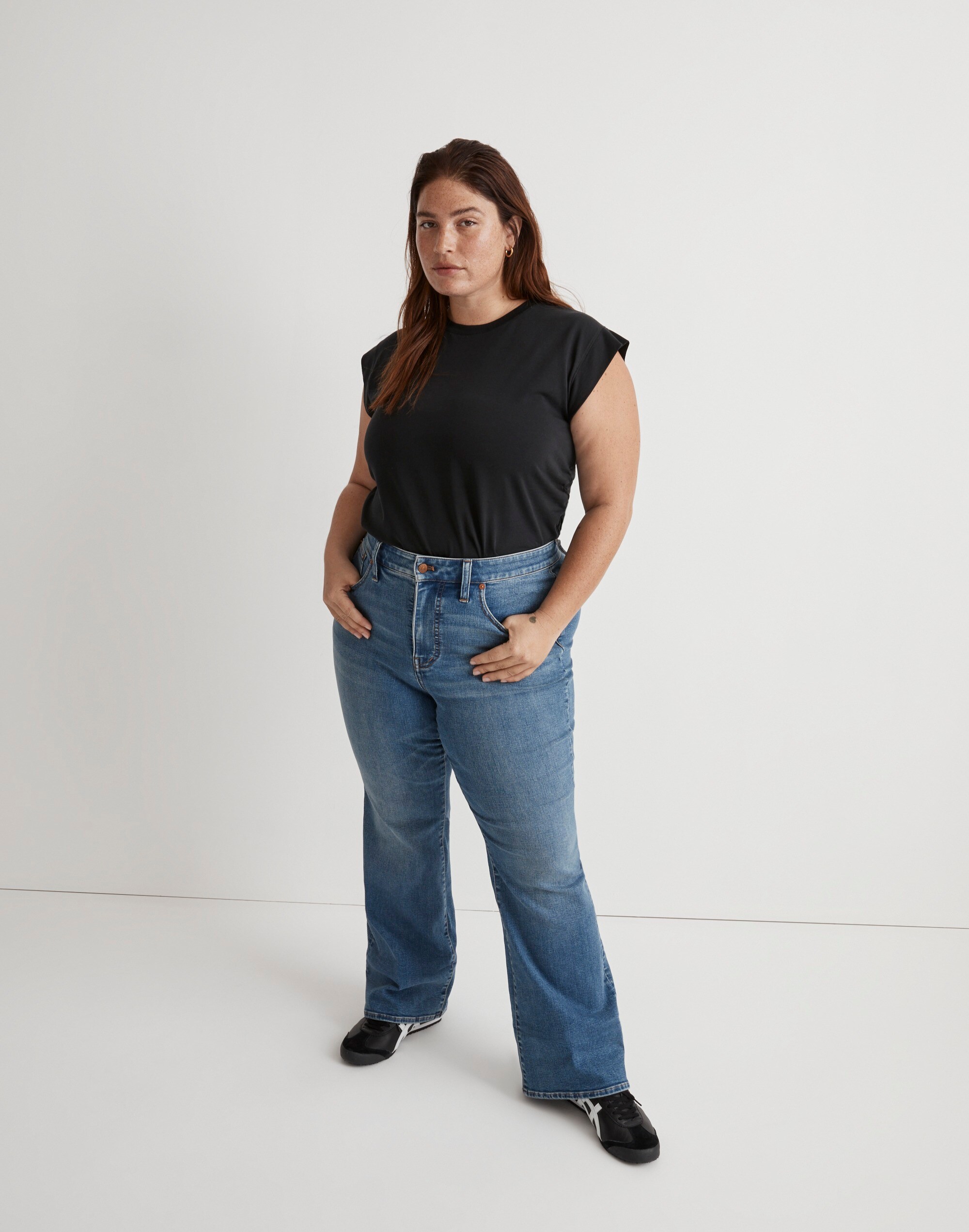 Plus Skinny Flare Jeans in Elevere Wash