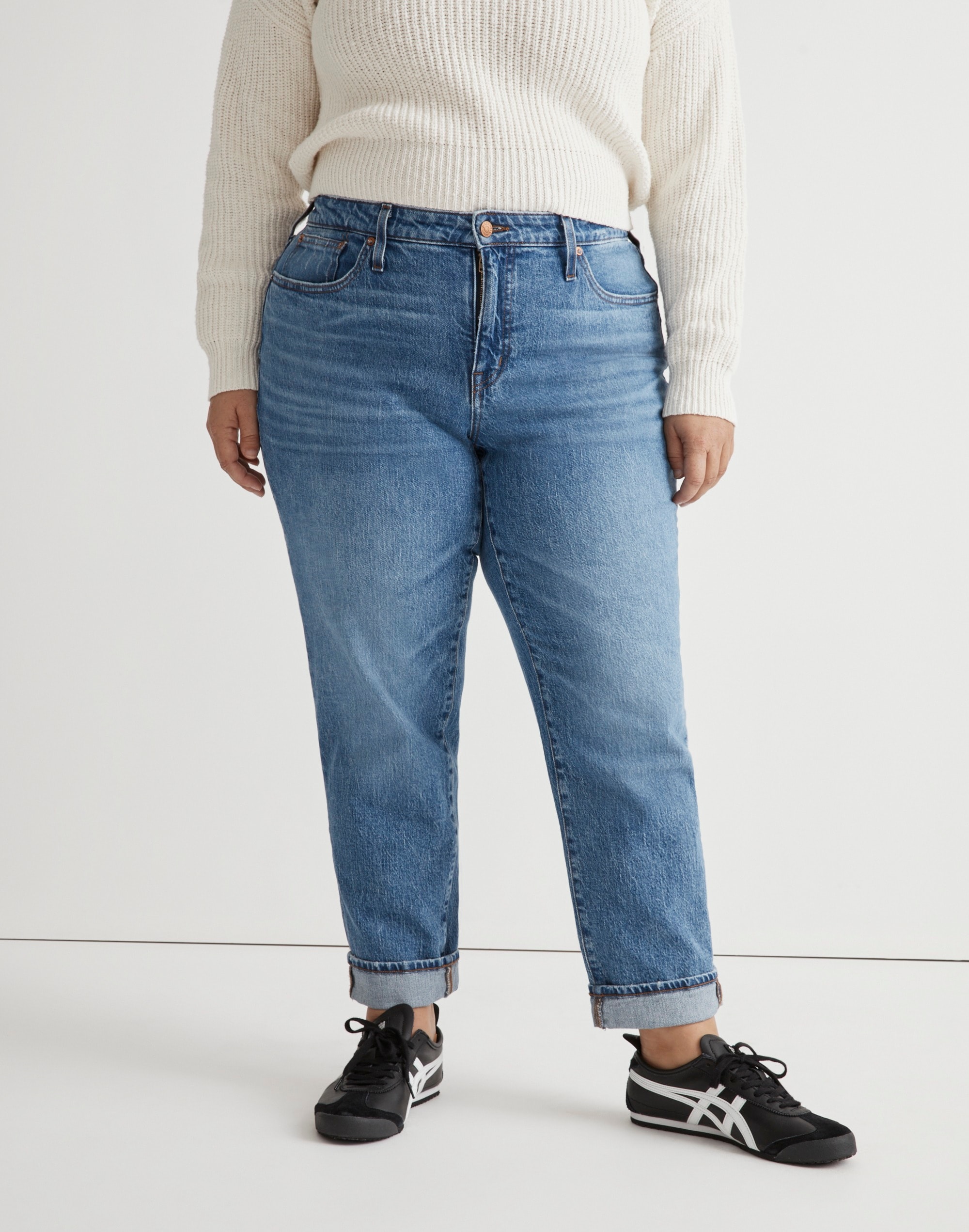 The Plus Slim Boyjean in Werth Wash