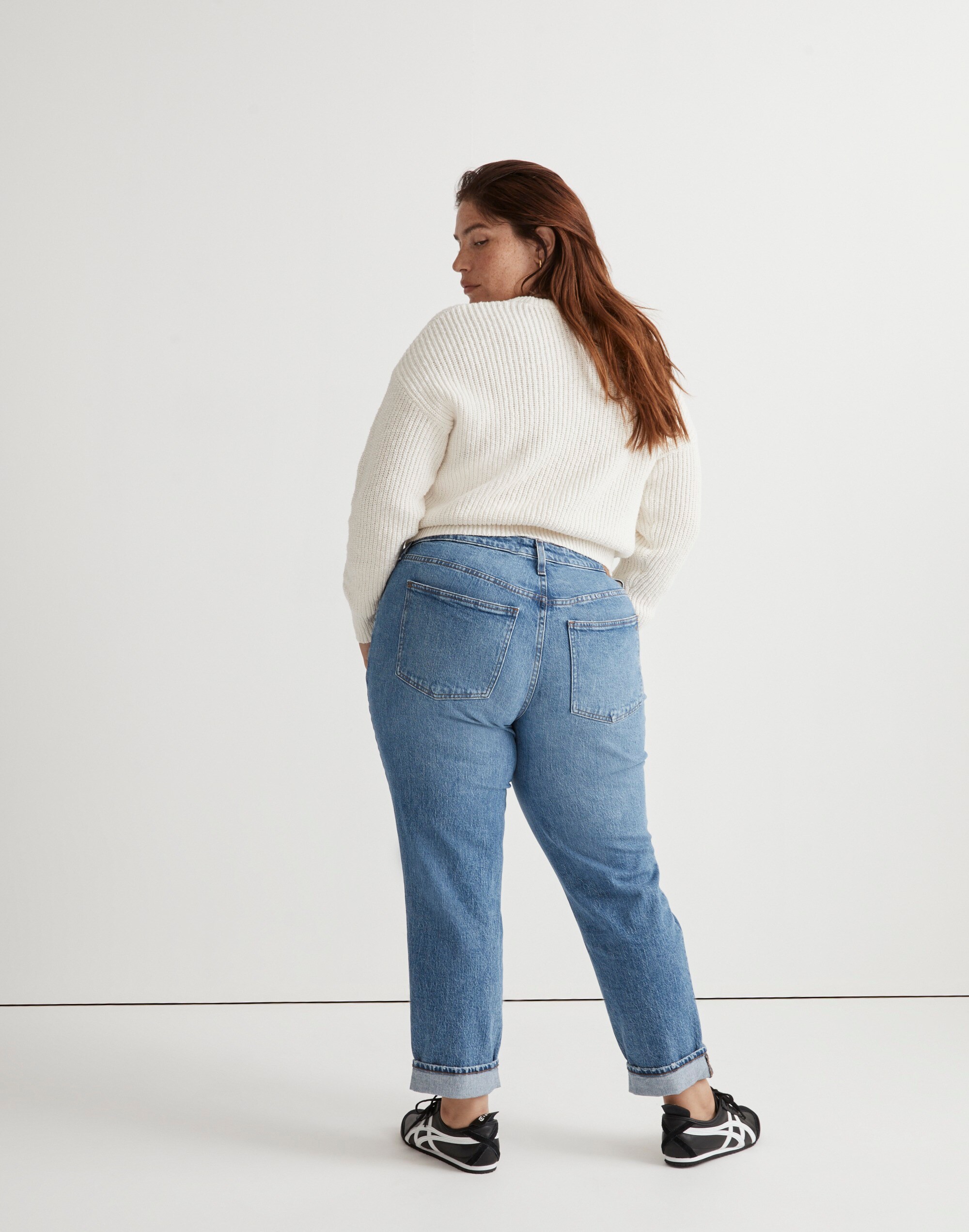 The Plus Slim Boyjean in Werth Wash