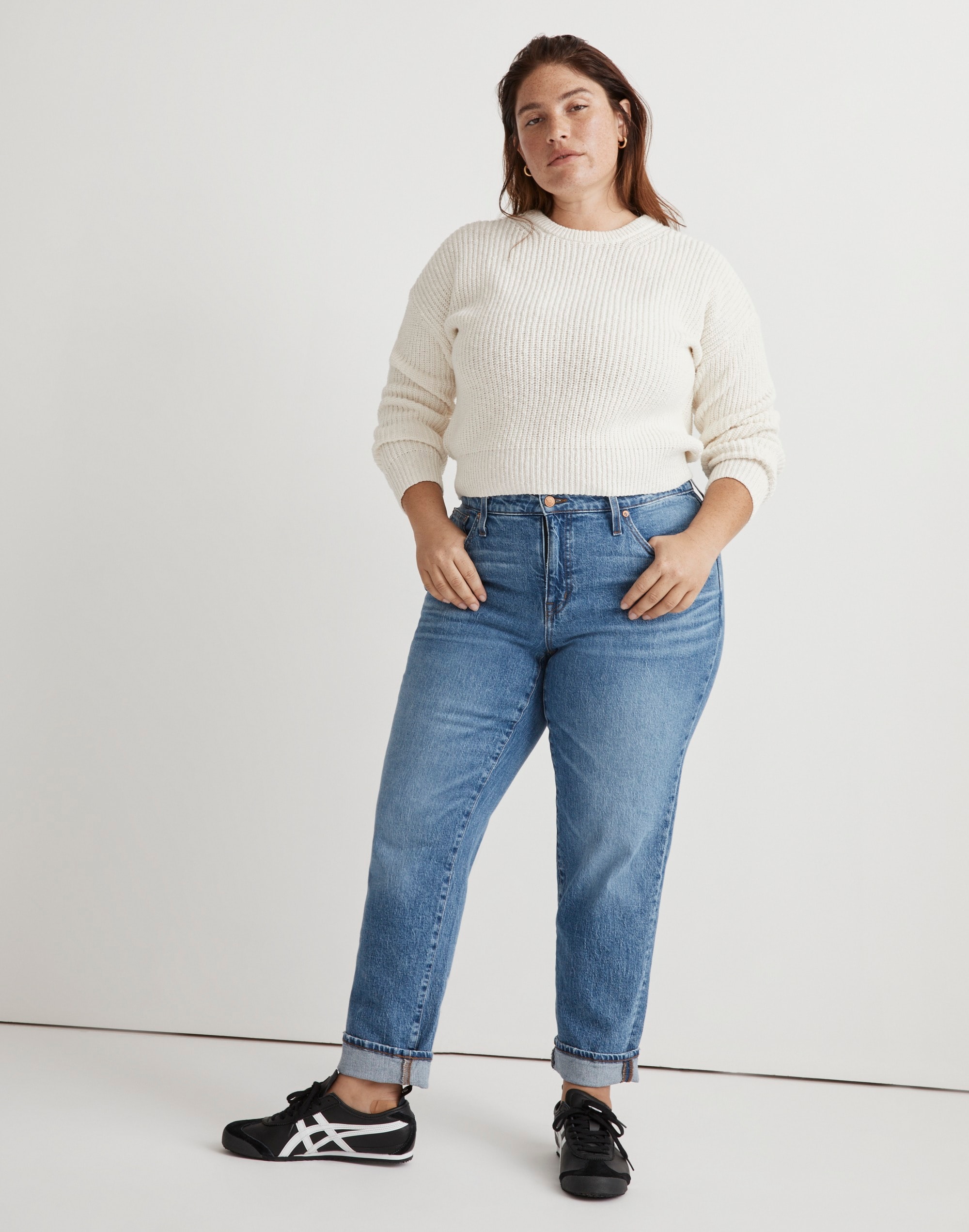 The Plus Slim Boyjean in Werth Wash