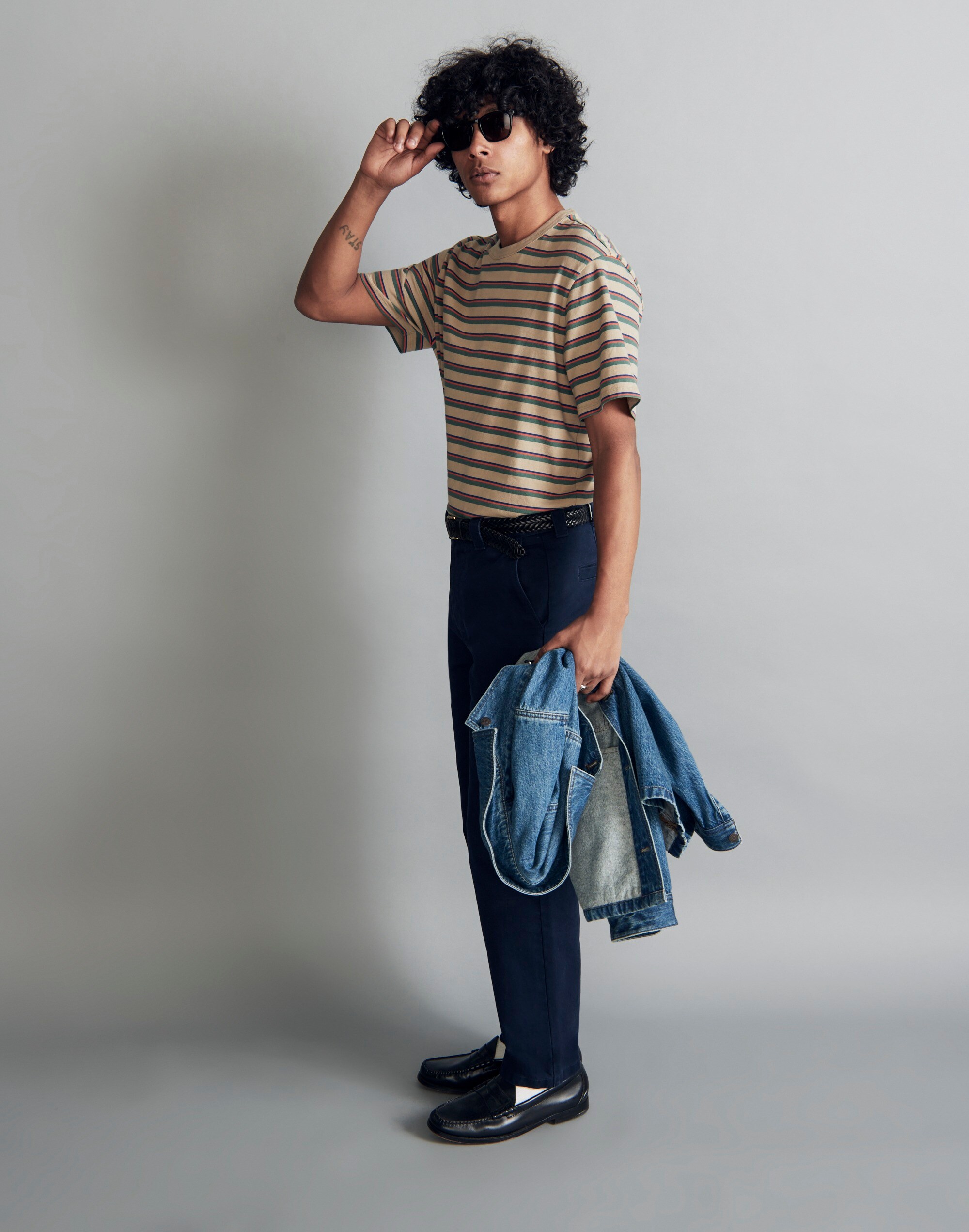 Relaxed Allday Tee in Stripe