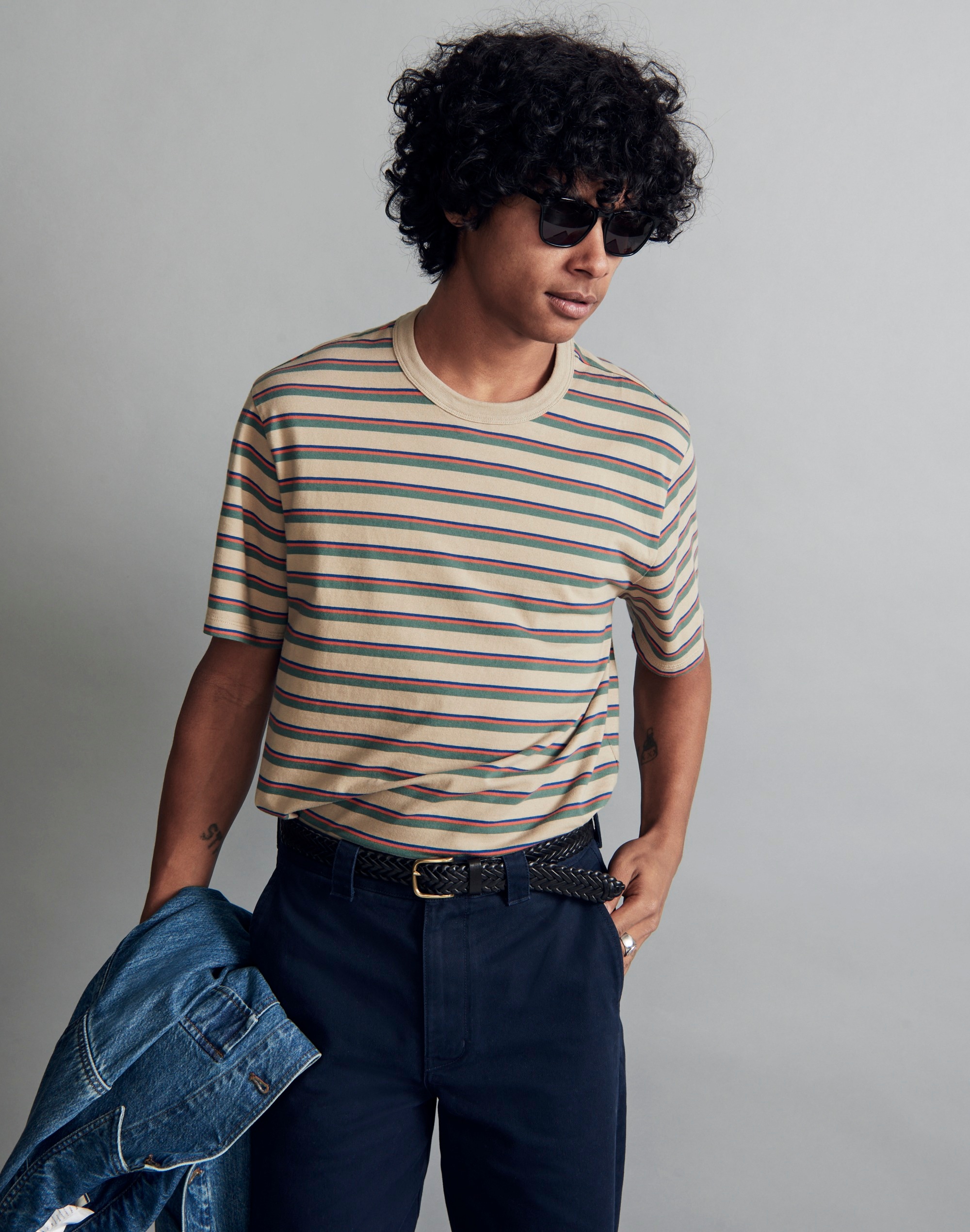 Relaxed Allday Tee in Stripe