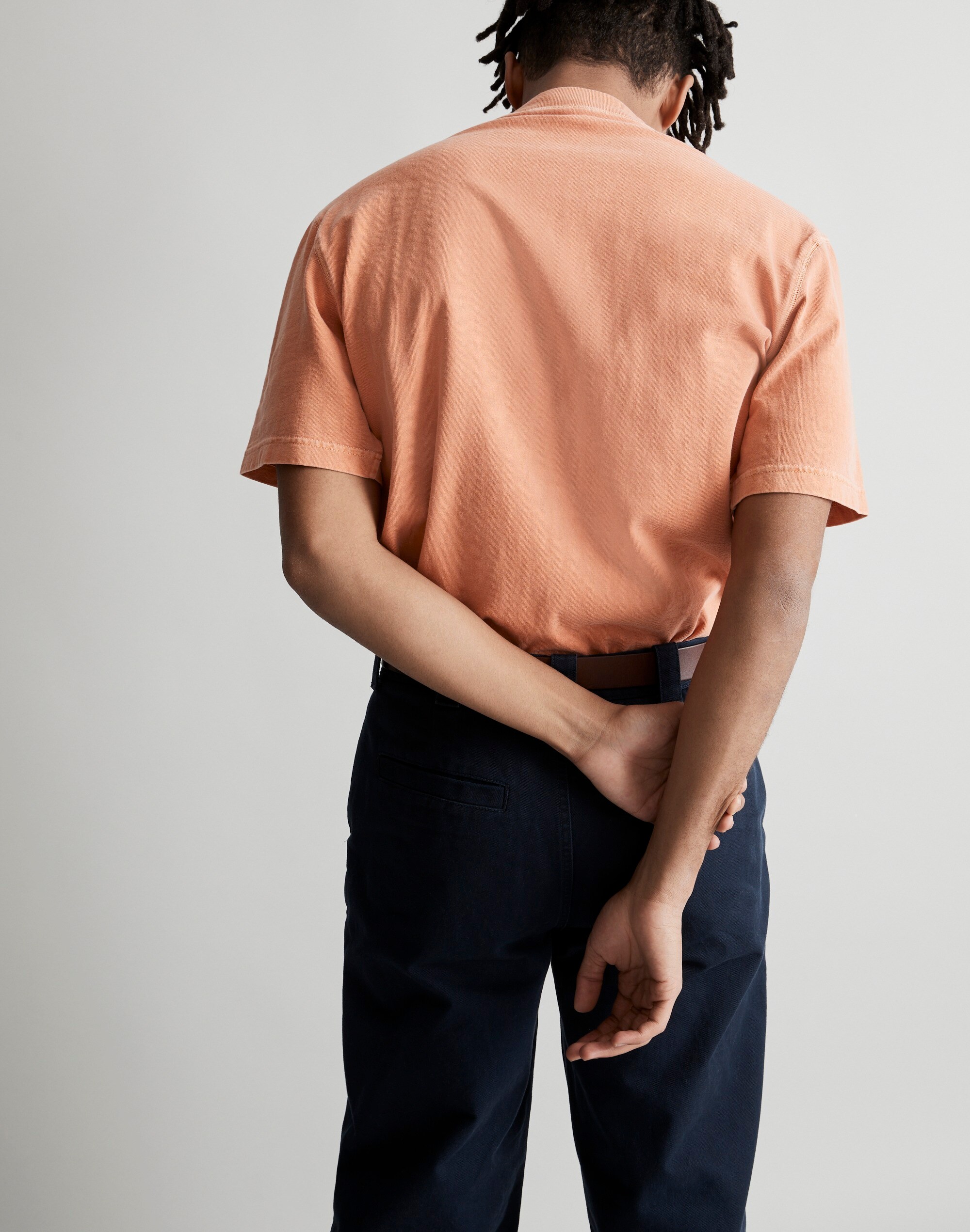 Garment-Dyed Mockneck Short-Sleeve Tee Alternate Image 3