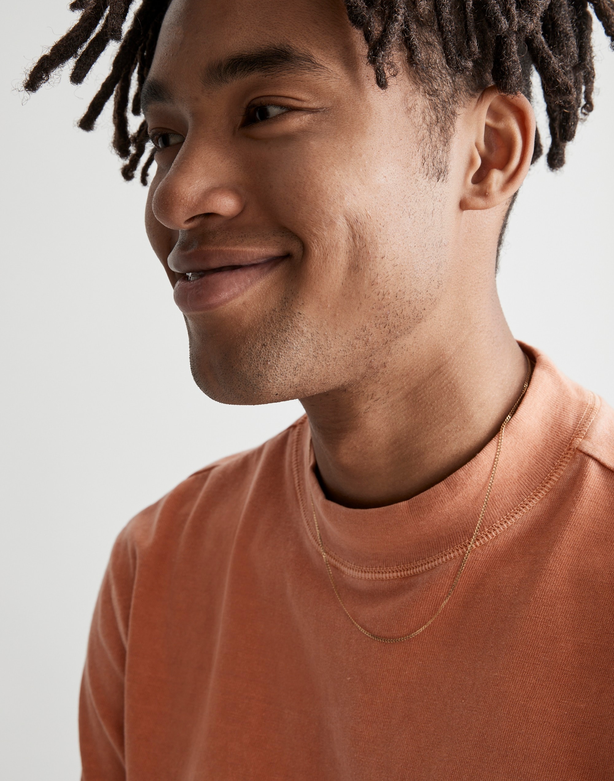 Garment-Dyed Mockneck Short-Sleeve Tee Alternate Image 4