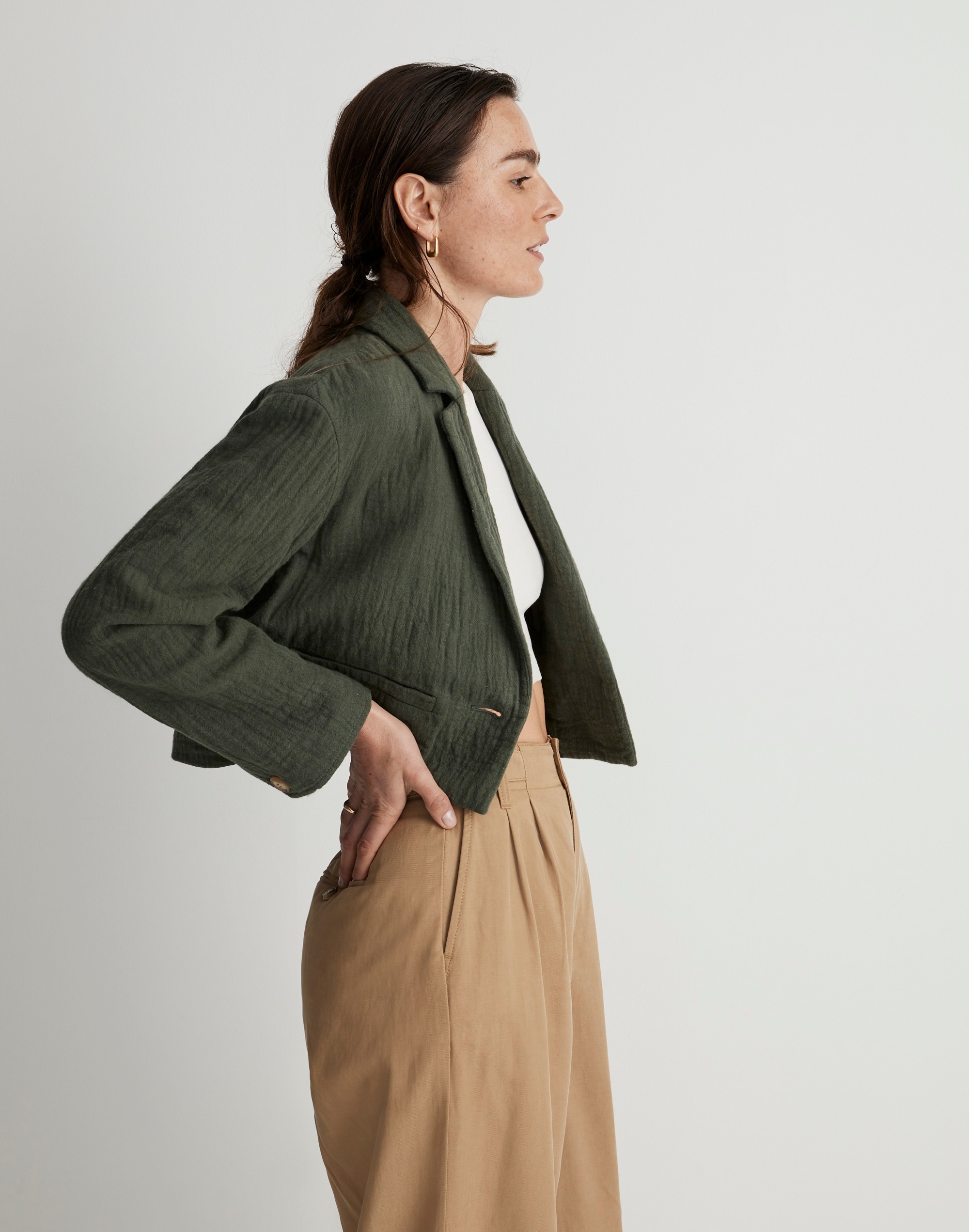 The Drop-Shoulder Crop Blazer