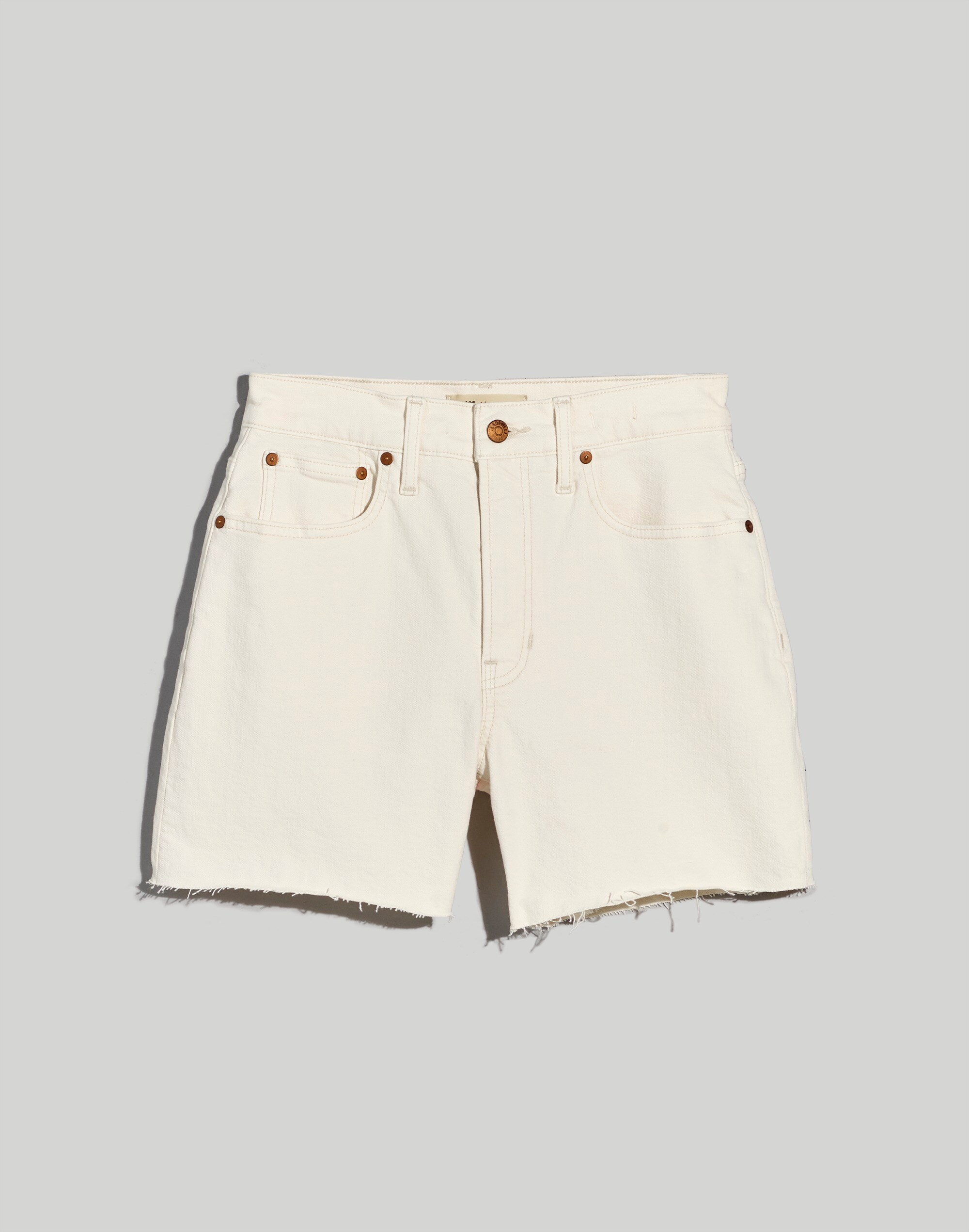 The Plus Perfect Vintage Mid-Length Jean Short in Vintage Canvas