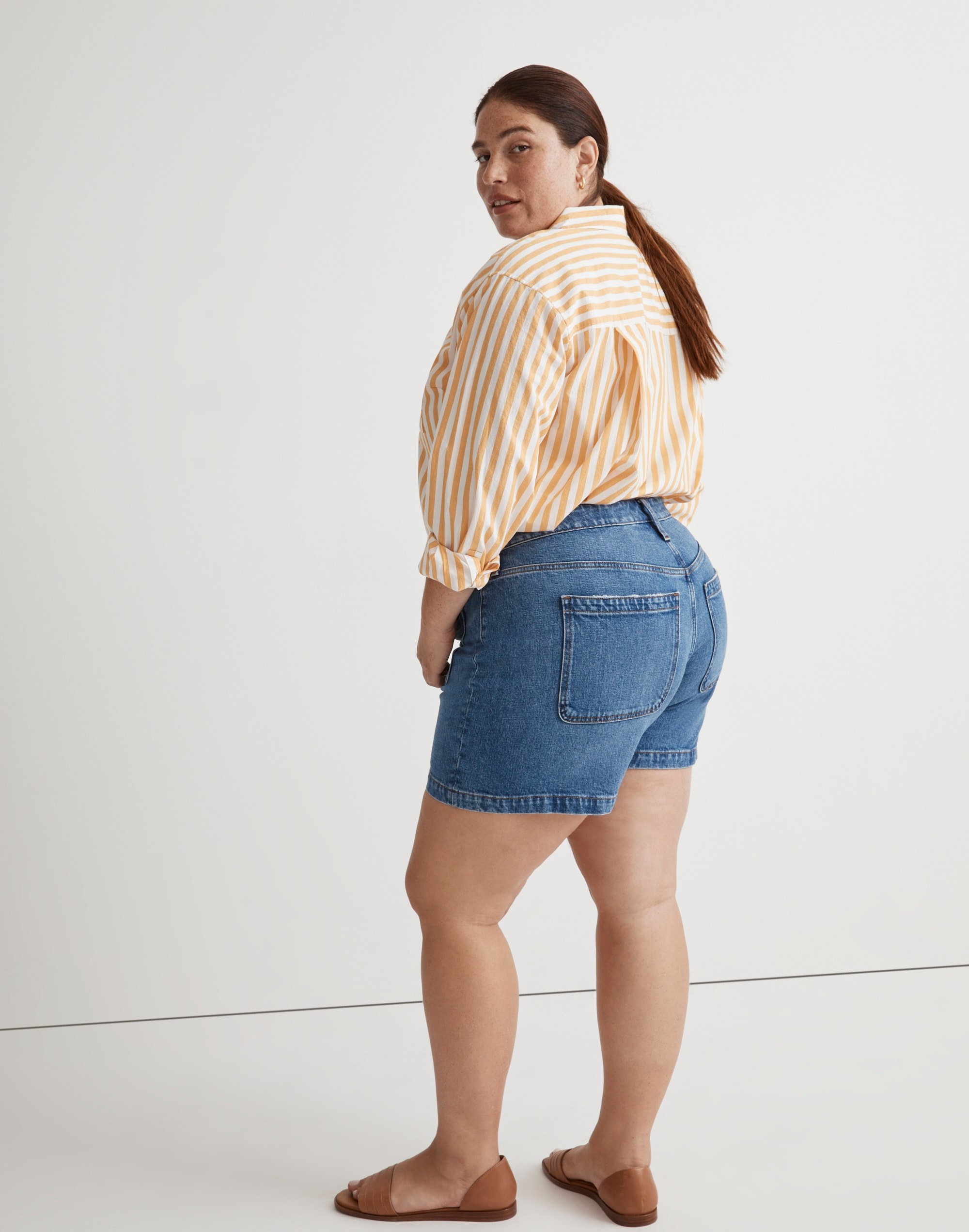 The Plus Emmett Short in Earlwood Wash: Patch Pocket Edition