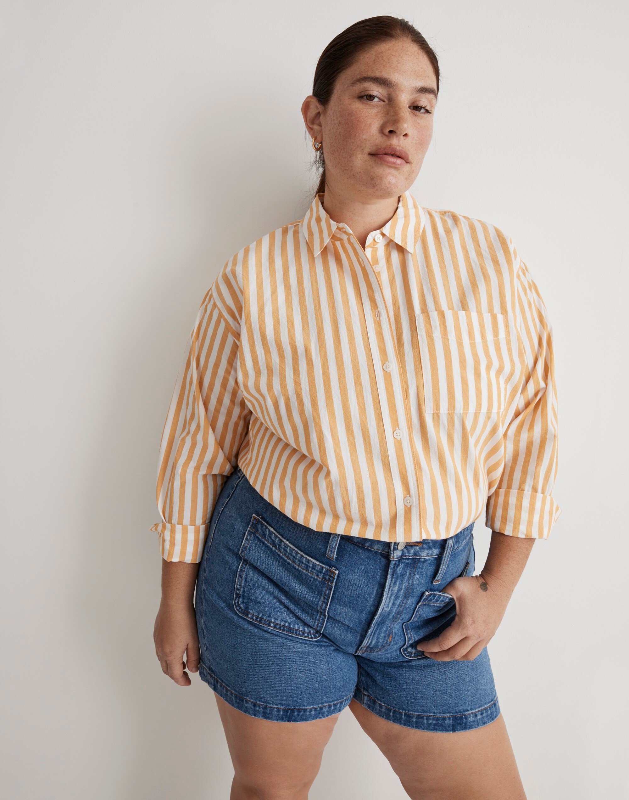 The Plus Emmett Short in Earlwood Wash: Patch Pocket Edition