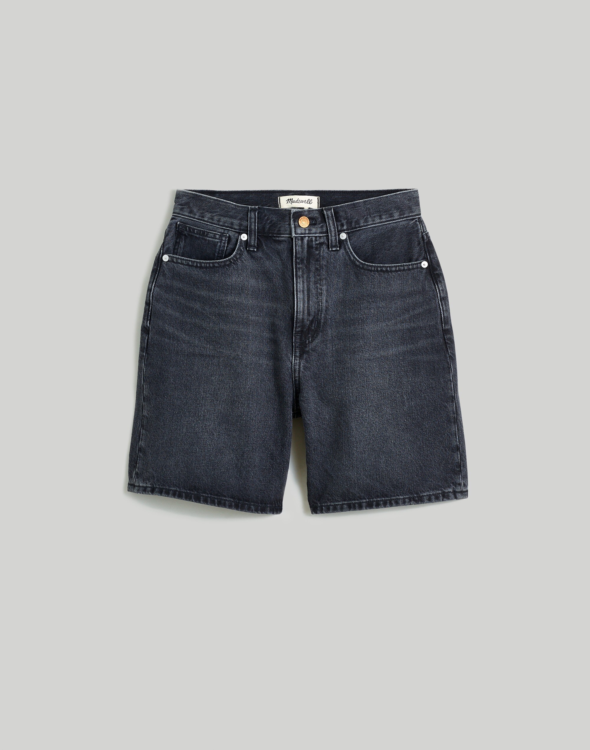 Plus Baggy Jean Shorts in Reyburn Wash