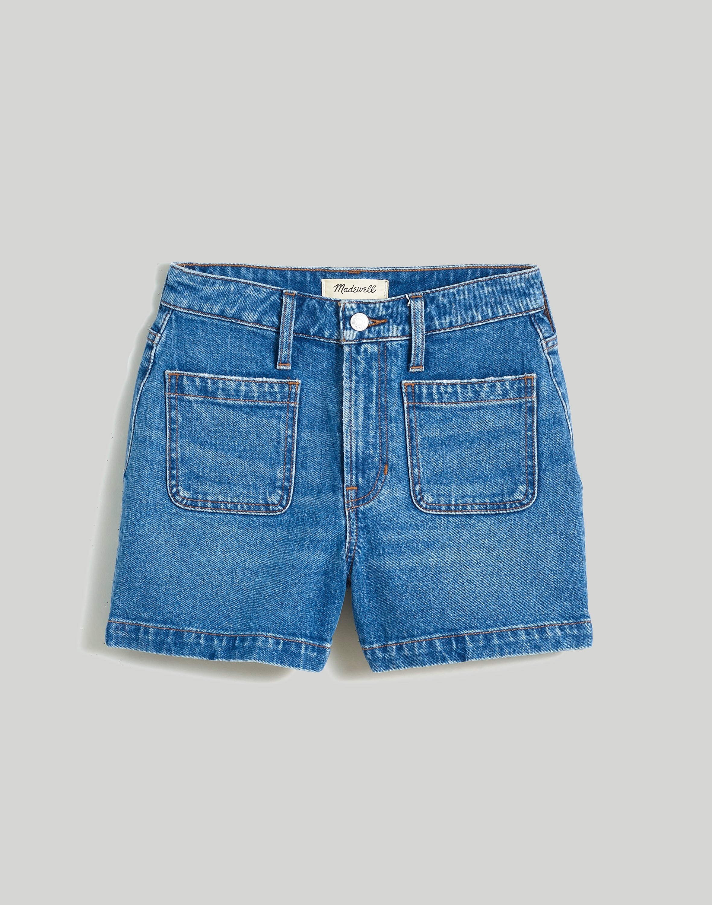 The Plus Curvy Emmett Short in Earlwood Wash: Patch Pocket Edition